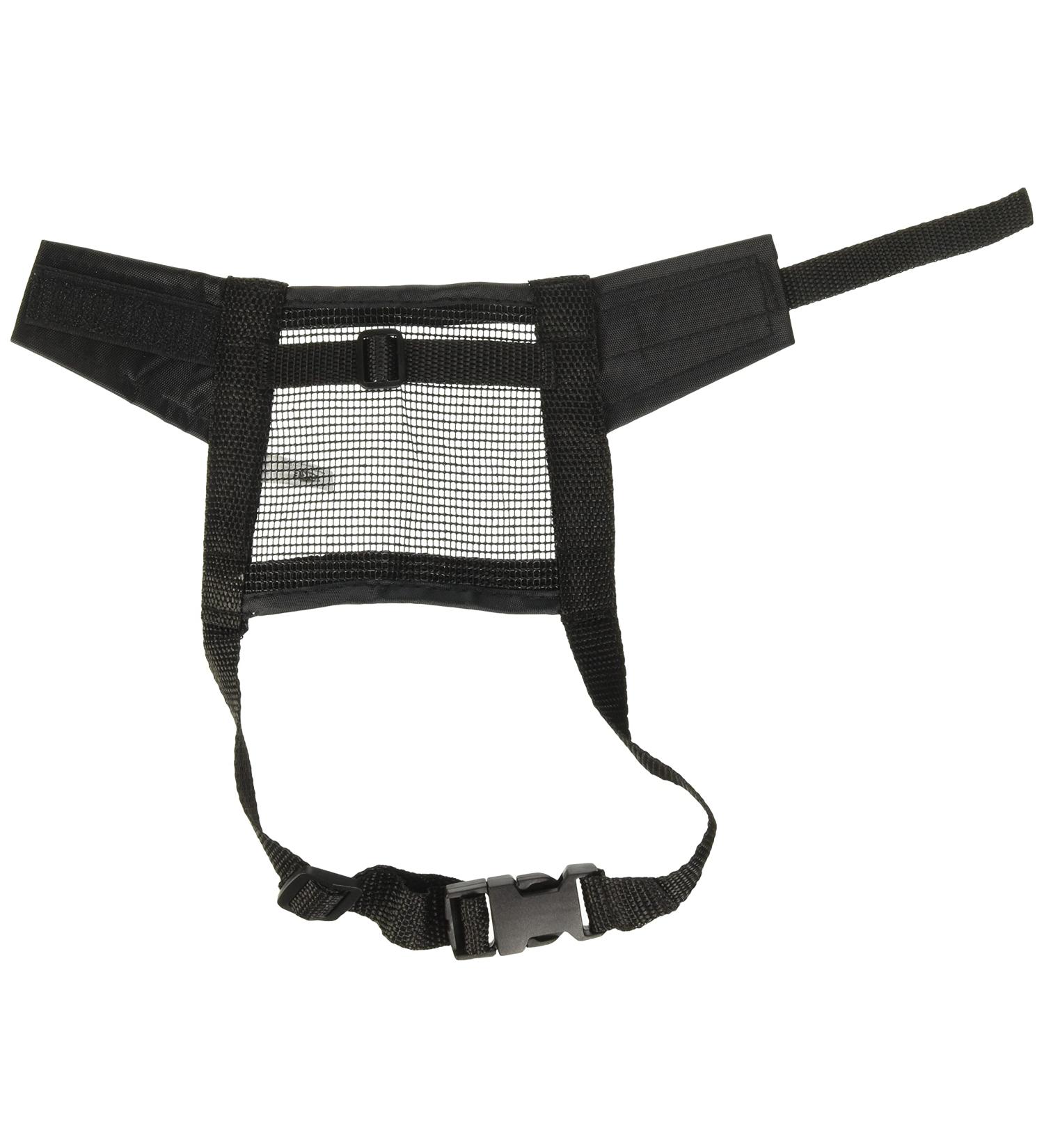 Trixie 19262 Black Dog Muzzle with Mesh Insert - Polyester S-M | 1 Piece for Comfortable & Safe Training - Buy Online on GoSupps.com