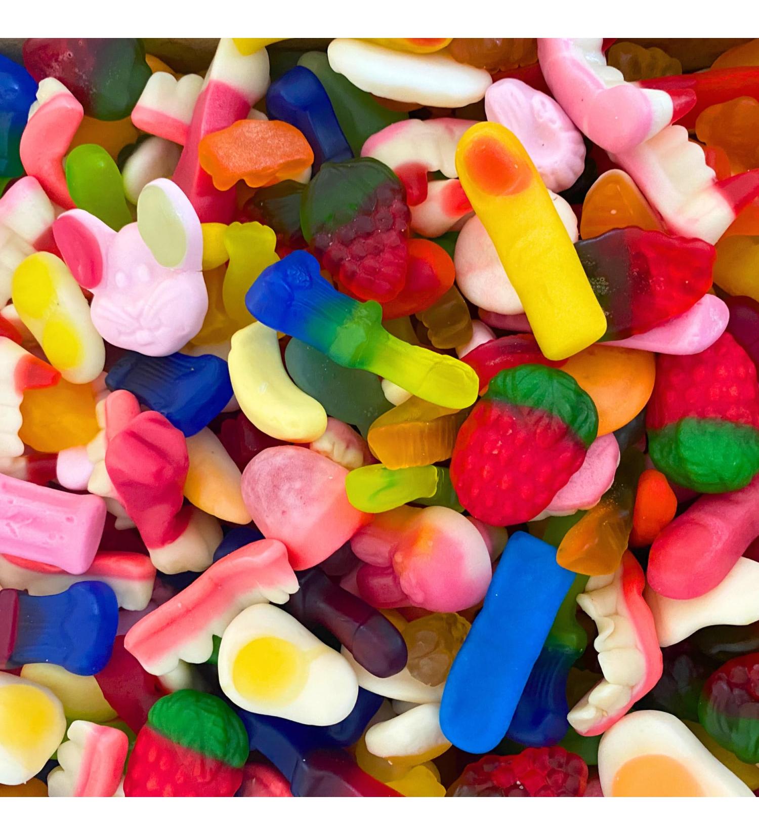 Sweetie Tooth Premium Jelly Pick & Mix 1kg Gift Bag - Sweets for Valentines Birthday Easter Christmas Kids Thank You Congratulations