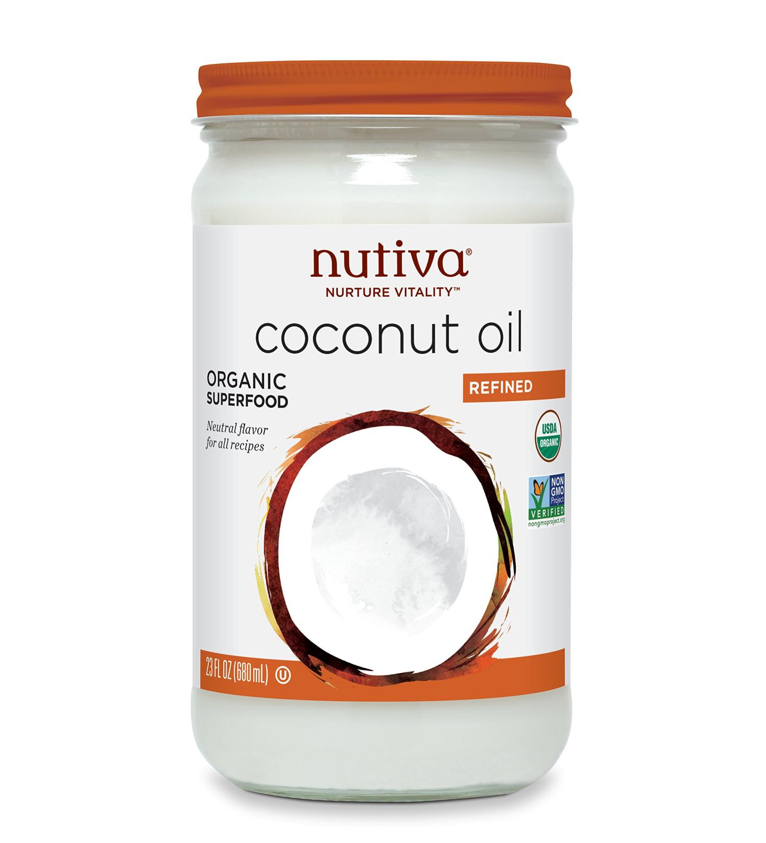 Nutiva Refined Coconut Oil 23 Ounce 23 oz. - Buy Online on GoSupps.com