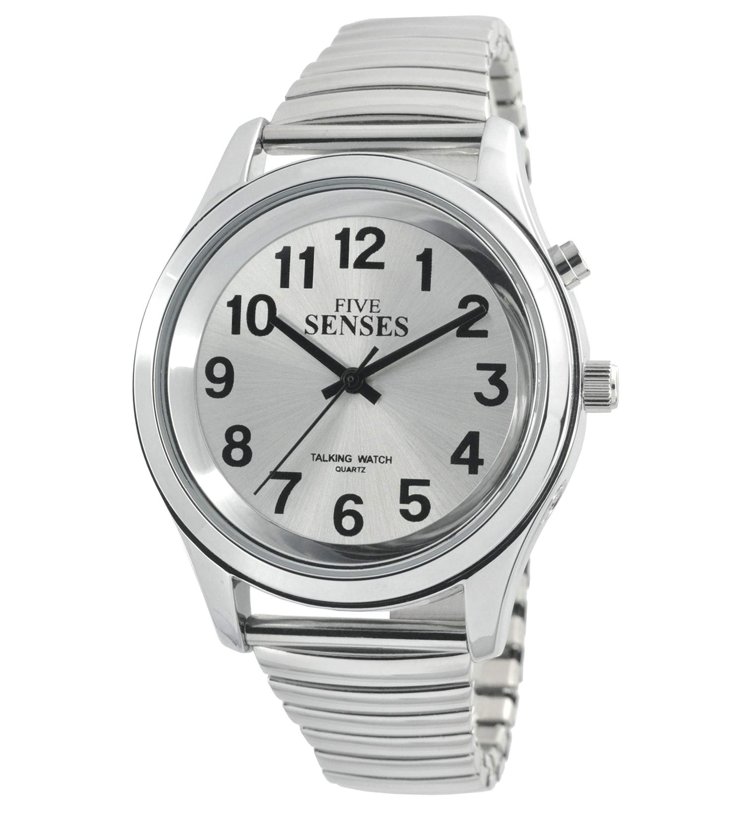 English Talking Watch for Seniors | Louder Sound Alarm Clock for Visually Impaired | 5 Senses 1152A - Buy Online on GoSupps.com