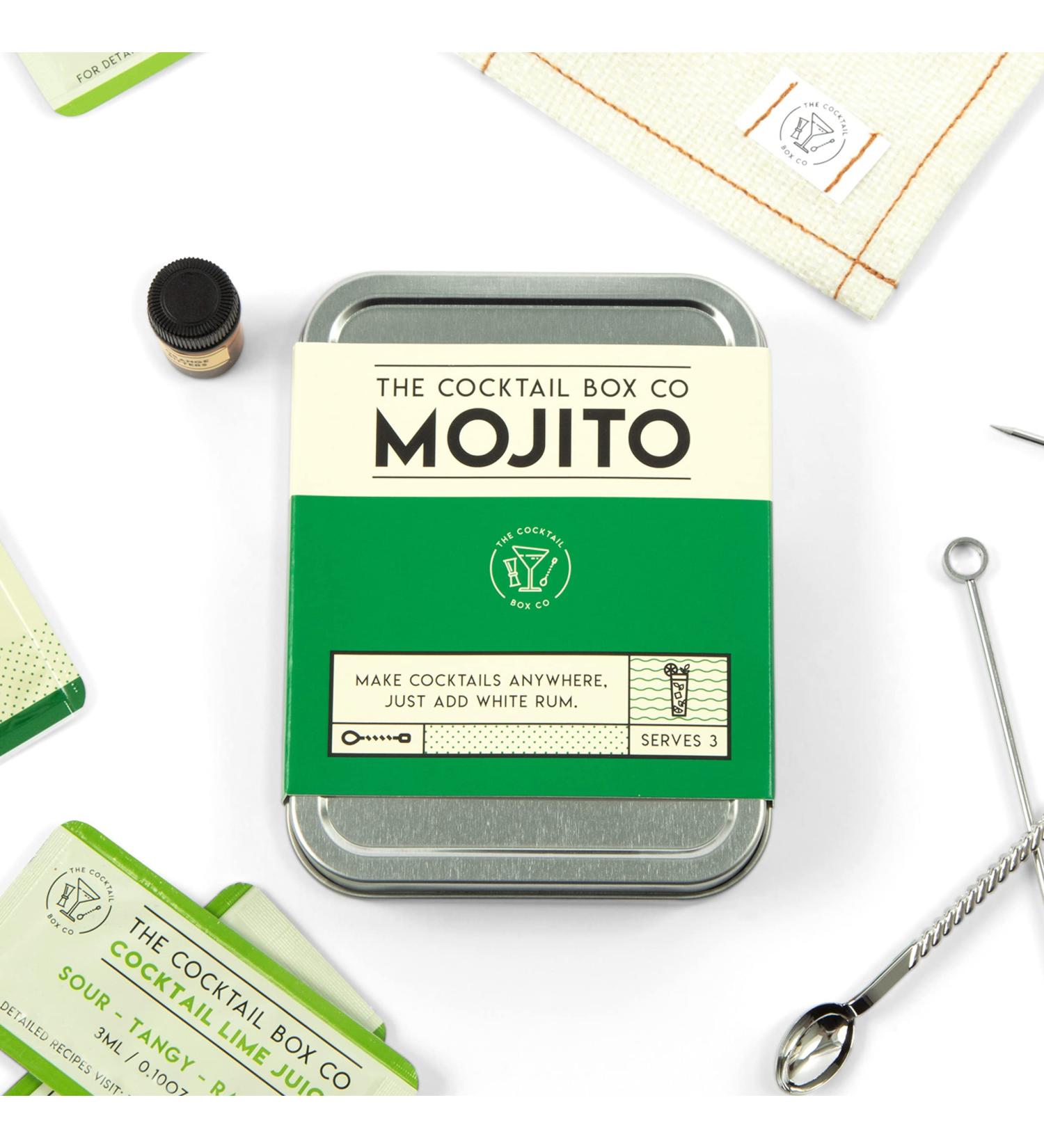 Mojito Cocktail Kit by The Cocktail Box Co. - Premium Hand Crafted Cocktails - Perfect Gift for Cocktail Lovers - Ideal Travel Companion! (1 Kit) - Buy Online on GoSupps.com