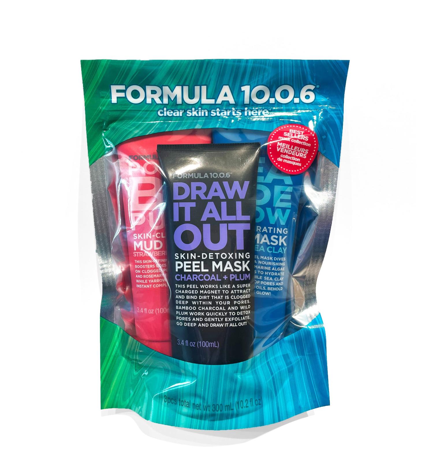 Shop Formula 10.0.6 Face Mask Trio Collection | Best International Shipping | Glow and Refresh Your Skin - Buy Online on GoSupps.com