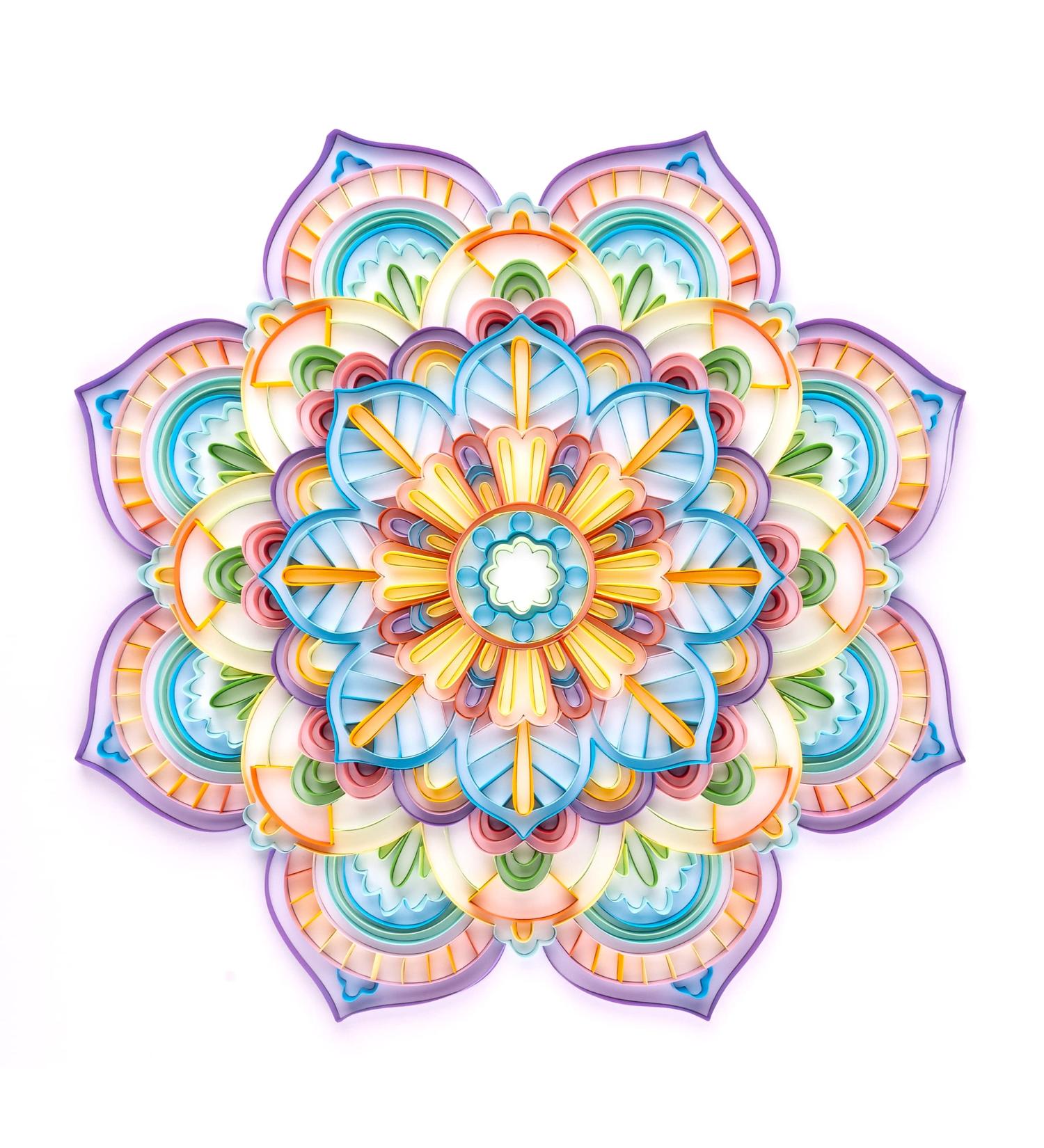 Uniquilling Paper Quilling Kit for Adults - Purple Mandala DIY Painting Kit - Quilling Tools for Home Decor - Ideal Gift for Beginners - Buy Online on GoSupps.com