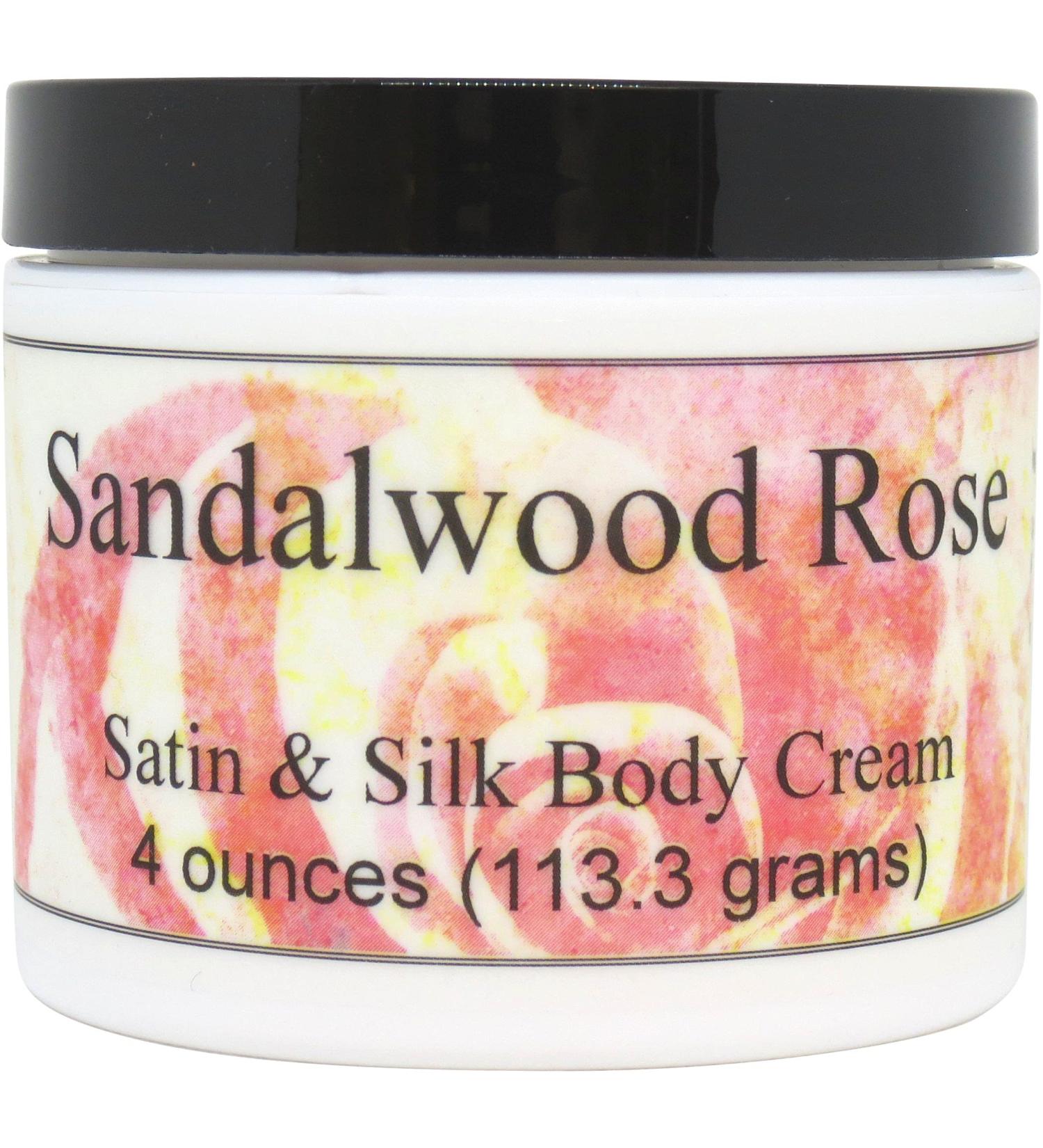 Eclectic Lady Sandalwood Rose Body Cream - 4 oz Shea Butter & Silk Lotion for Women | Handcrafted in USA Phthalate-Free - Buy Online on GoSupps.com