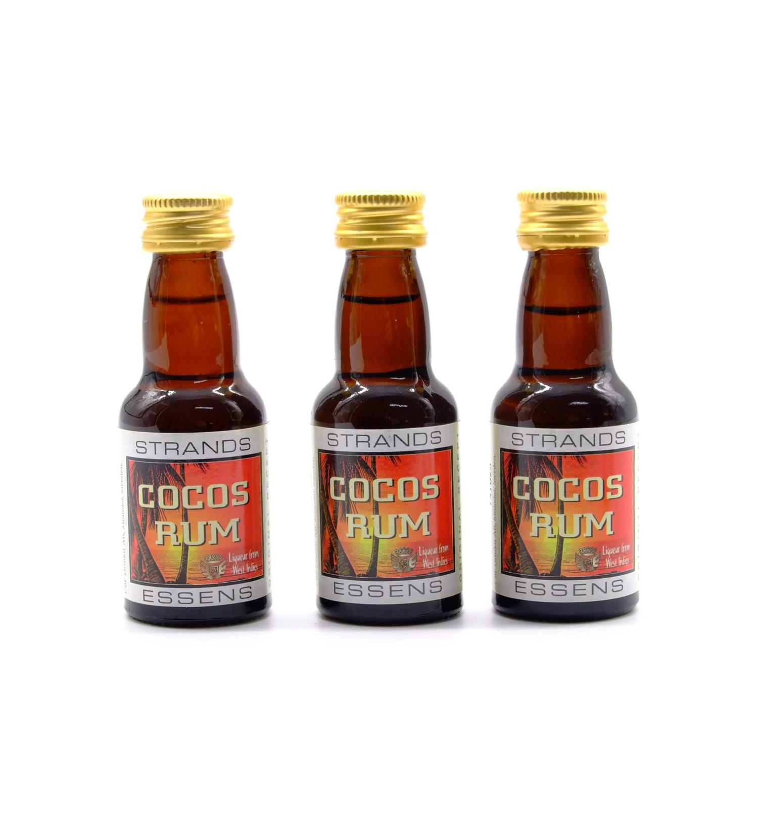 Cocos Rum (Malibu) 3x25 ml - alcohol free | Vodka Essence | Cake flavouring