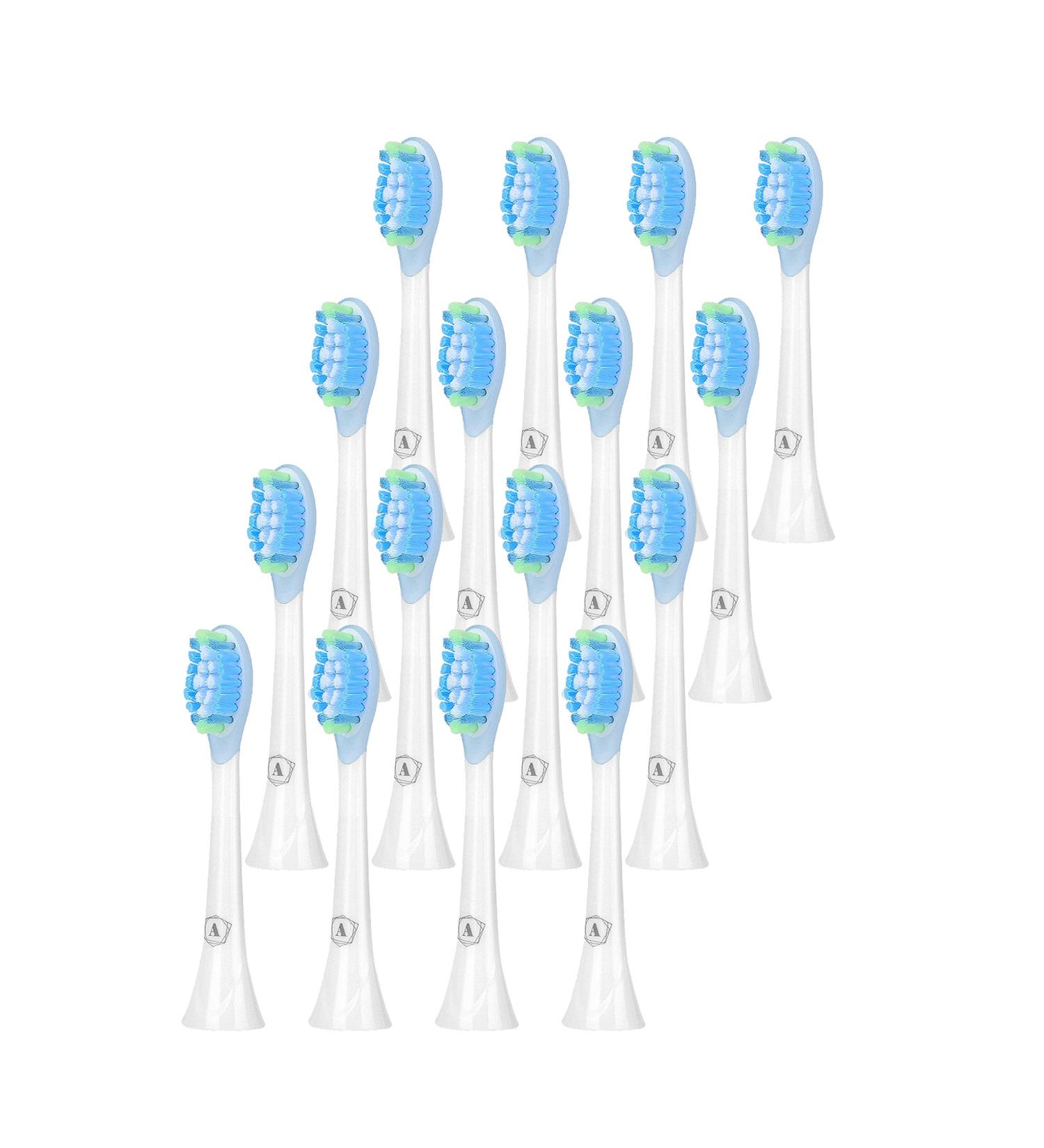 Aster Dental Care 16piece ASTER attachments for Philips Sonicare replacement brushes - Buy Online on GoSupps.com