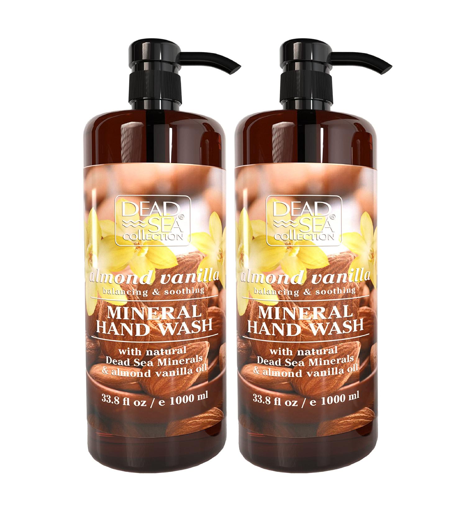 Dead Sea Almond Vanilla Foaming Hand Soap - 2 Pack (67.6 Fl. Oz) with Minerals - Buy Online on GoSupps.com