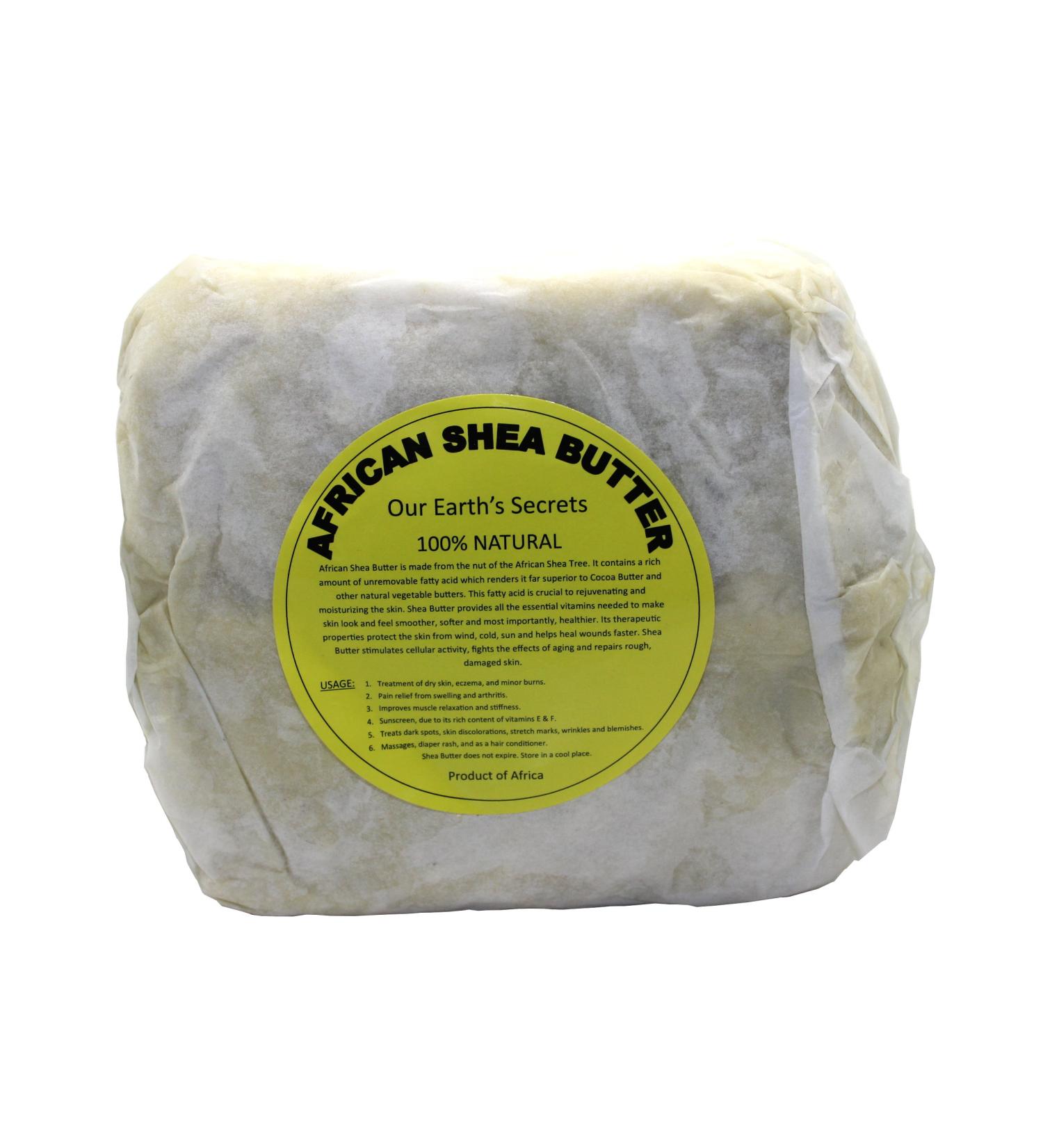 Organic Ivory Raw Unrefined Shea Butter - 2 lb Top Grade | Our Earth's Secrets - Buy Online on GoSupps.com