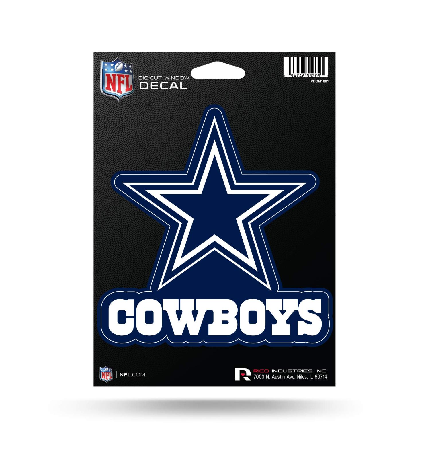 Rico Industries NFL Dallas Cowboys Medium Die Cut Decal - Buy Online on GoSupps.com