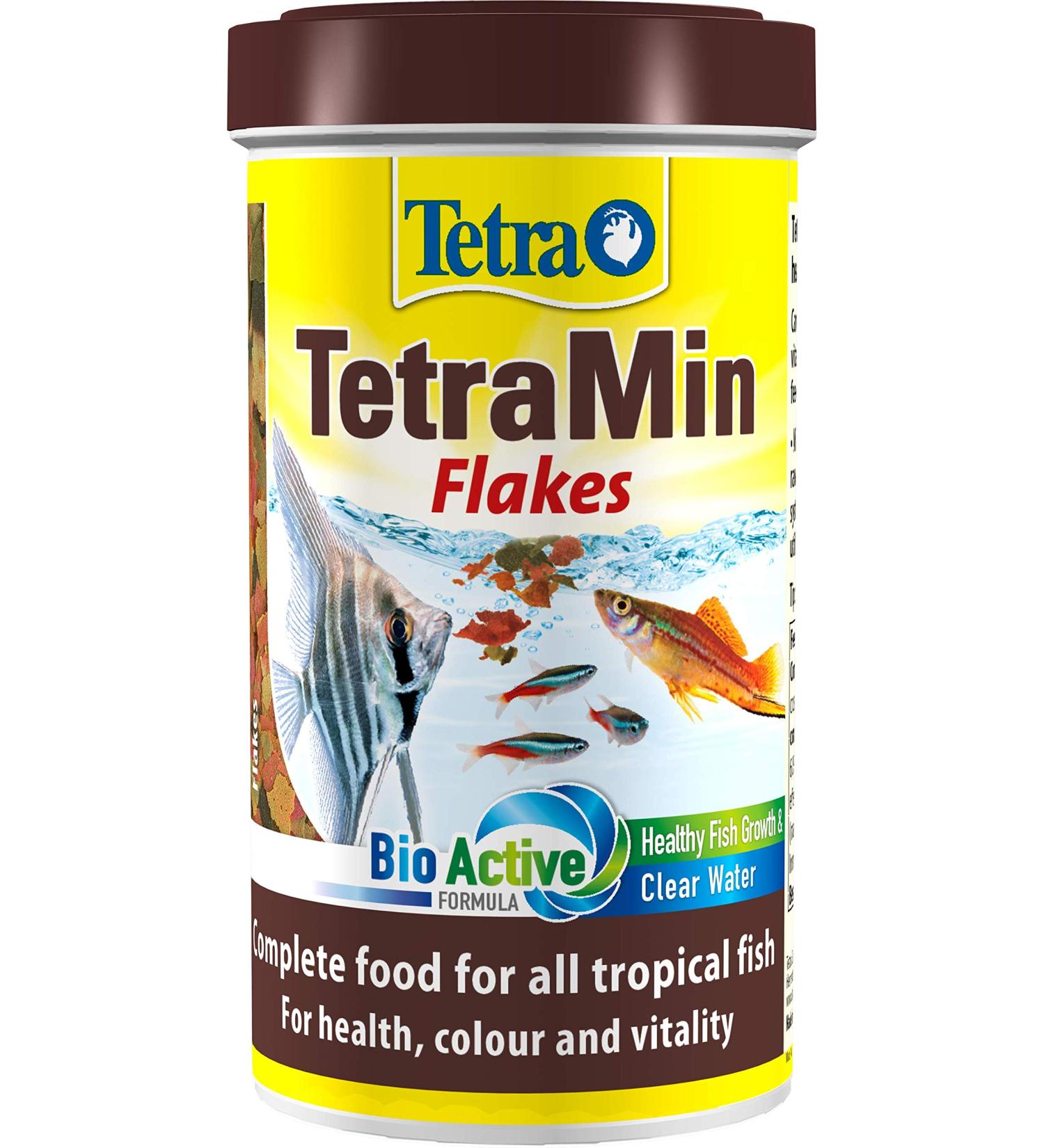 Tetra Min Fish Food Flakes Complete and Varied Food for All Tropical Fish 200 g 200 g (Pack of 1) Single - Buy Online on GoSupps.com