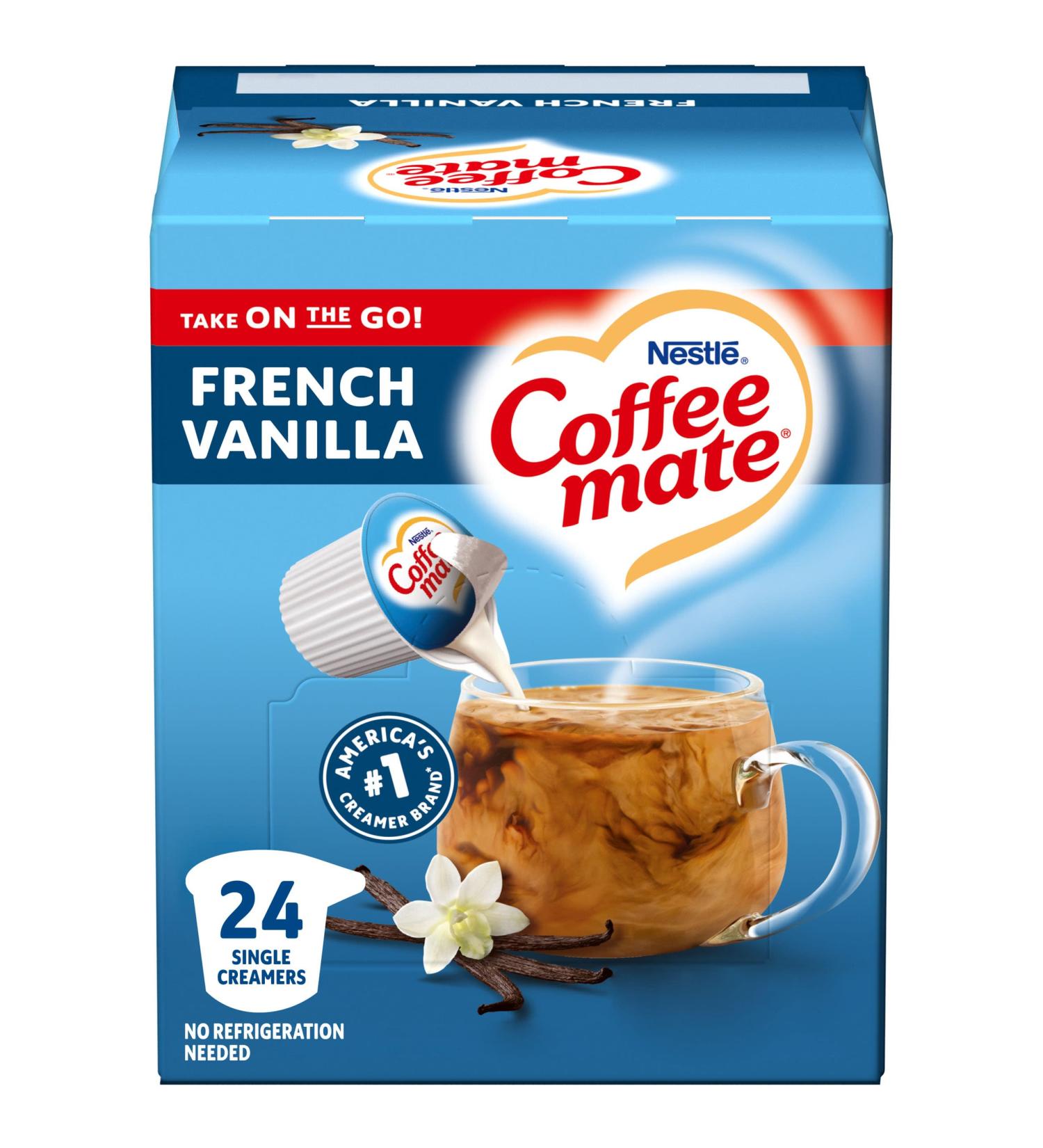Coffee-mate French Vanilla Liquid Coffee Creamer 24 Ct Singles 9 Fl Oz - Buy Online on GoSupps.com