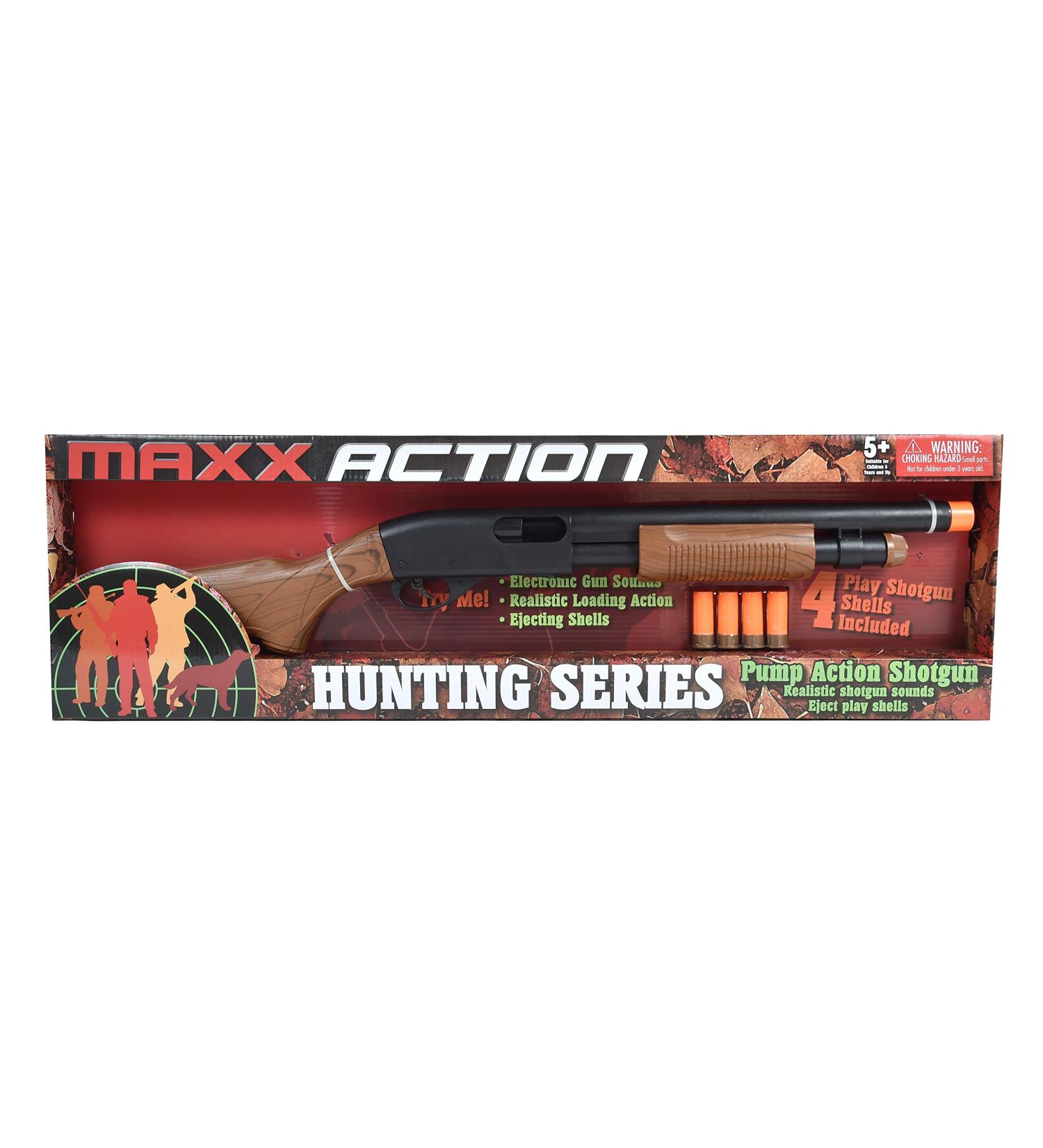 Sunny Days Pump Action Blaster with Realistic Sounds & Ejecting Shells | Cowboy Costume Toy for Kids - Maxx Action Wood Grain Blaster - Buy Online on GoSupps.com