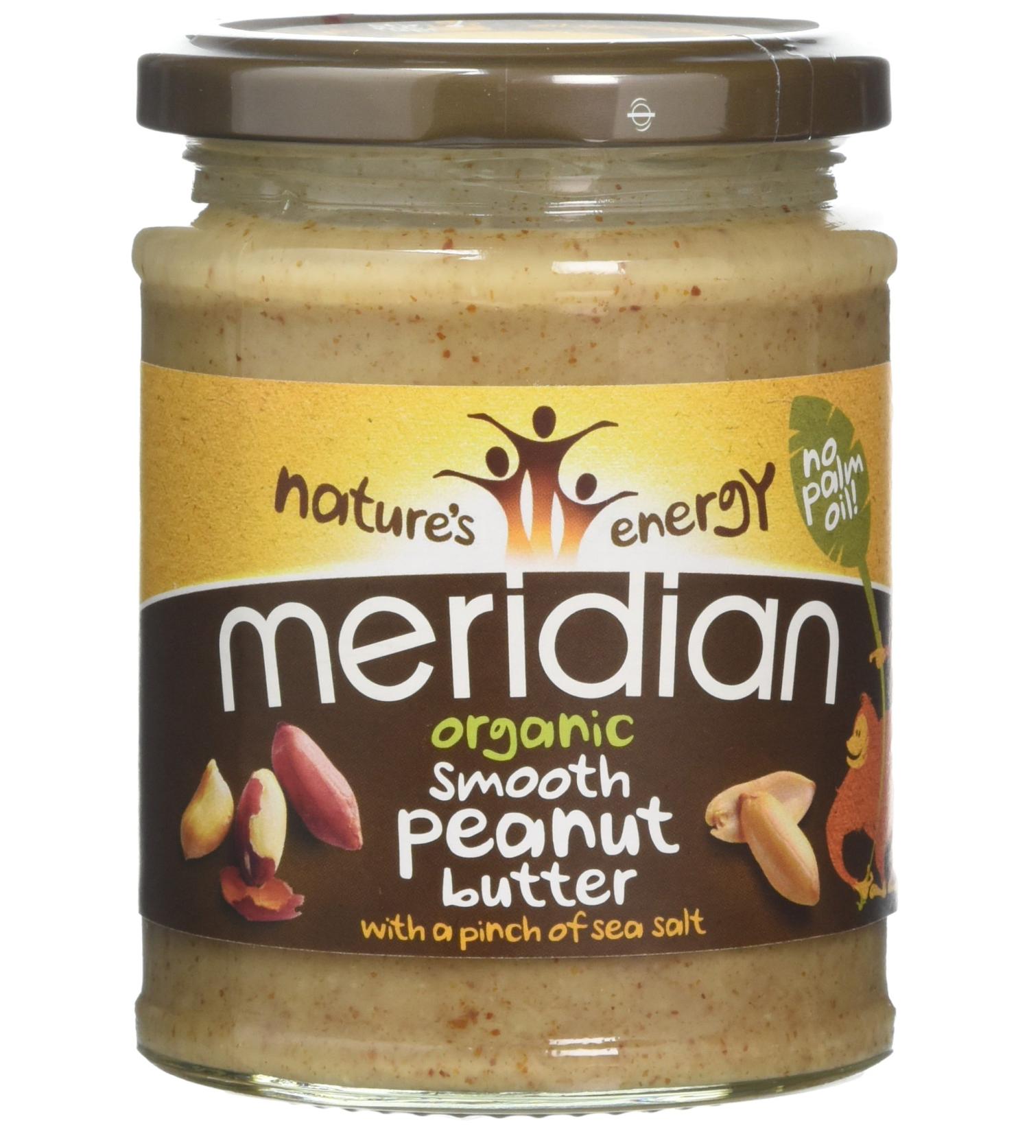 Meridian Organic Natural Smooth Peanut Butter 280g - Buy Online on GoSupps.com