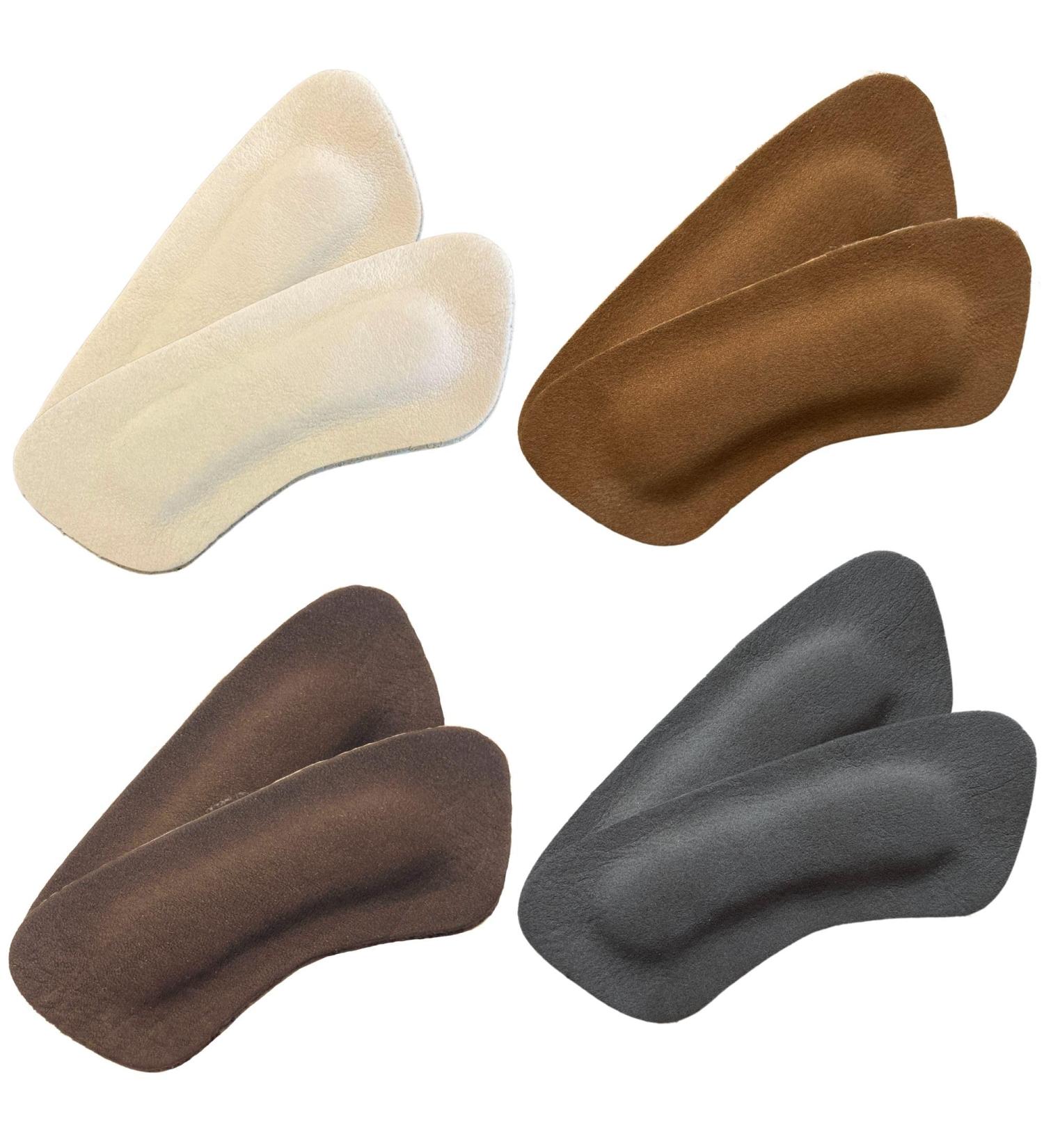 Comfort Heel Pads for Shoes - Leather Cushions for Heel Pain Relief & Blister Prevention | High Heel Comfort Pads for Men & Women (4 Pairs - Buy Online on GoSupps.com