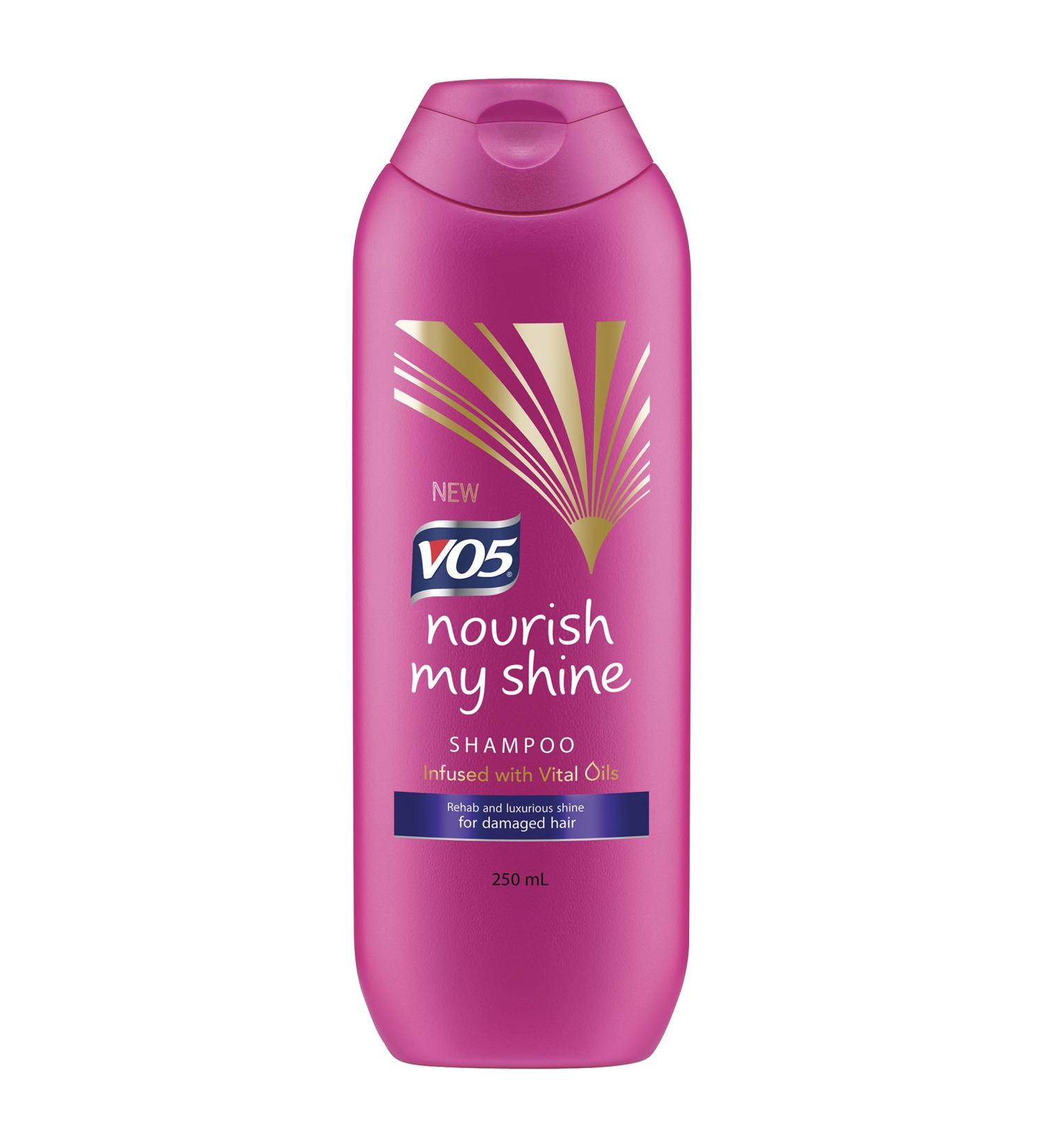 VO5 Nourish My Shine Shampoo - Infused with 5 Vital Oils for Damaged Hair 250ml - Avocado - Pack of 1 - Buy Online on GoSupps.com