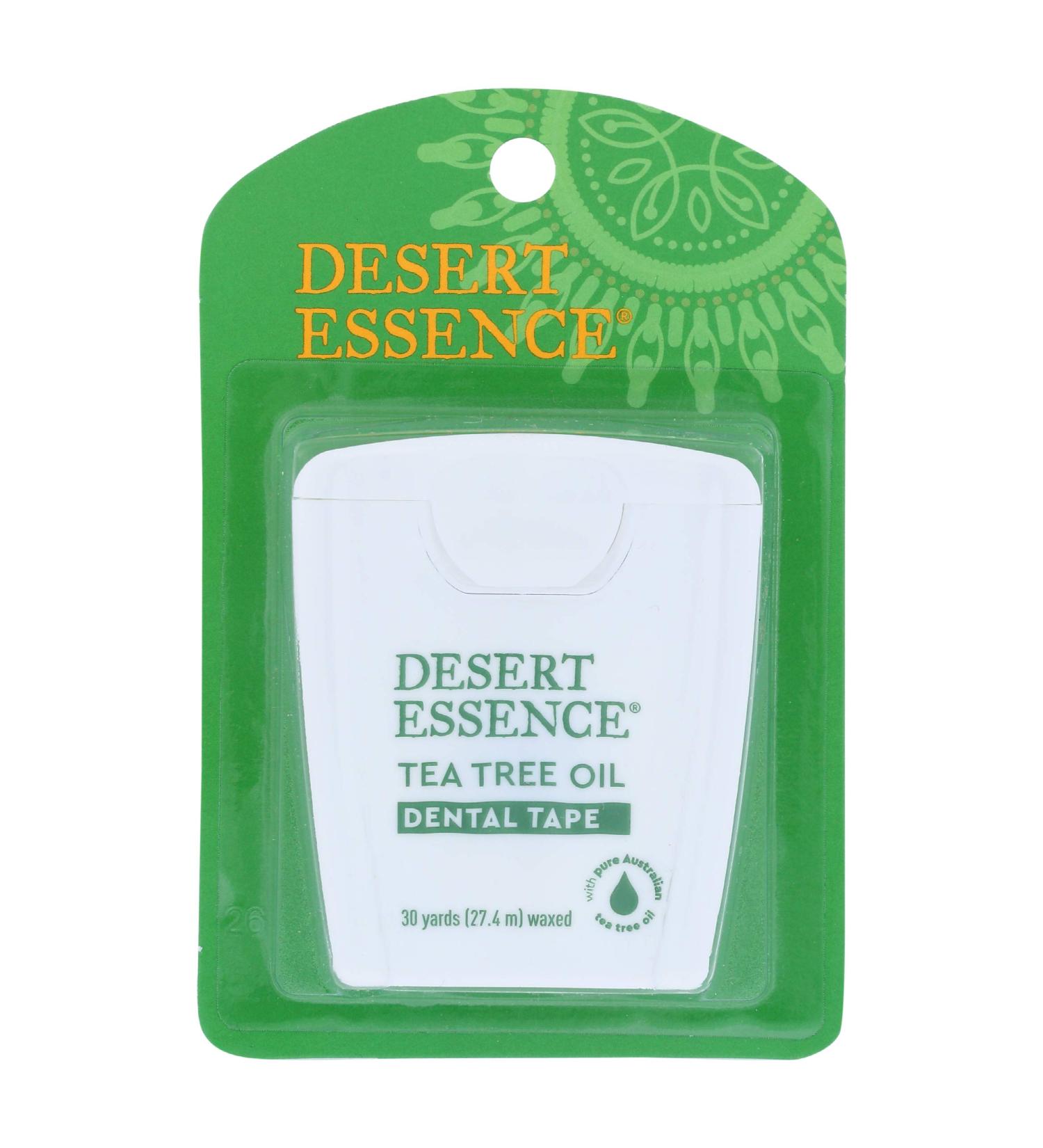 Dental Tape with Tea Tree Oil - Waxed 30 Yds (27.4 m) | Desert Essence - Natural Dental Care for Healthy Smiles - Buy Online on GoSupps.com