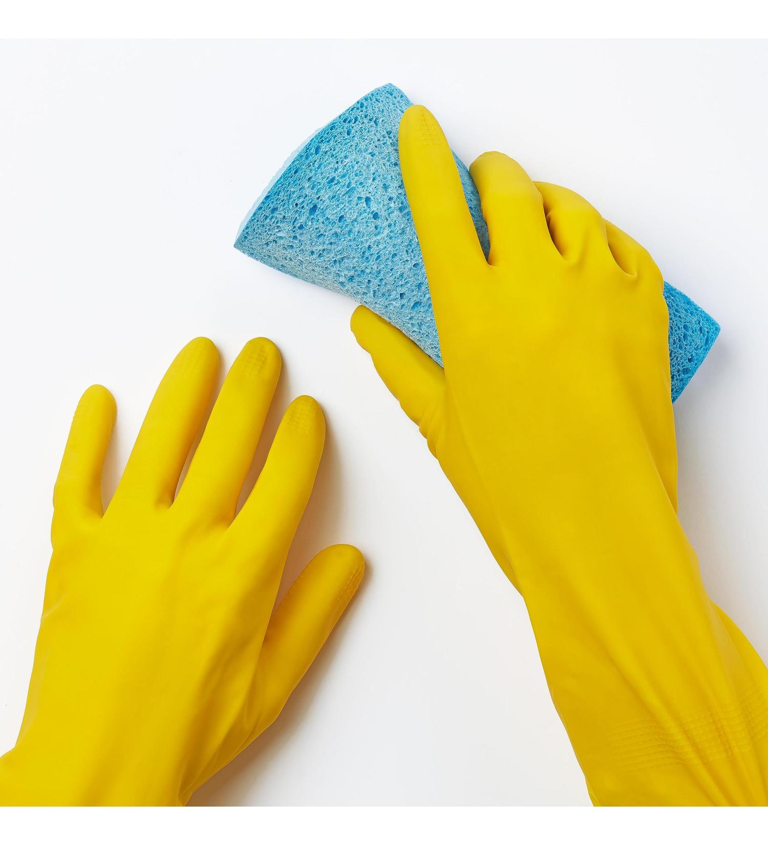 Elliott Latex Cleaning Gloves with Extra Long Cuff - Small Size, Soft Lining, Long Lasting Quality - Buy Online on GoSupps.com
