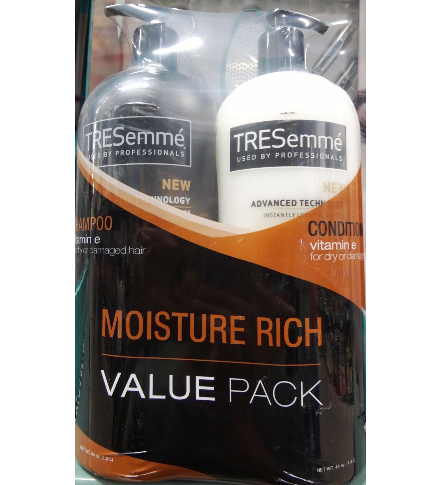 Tresemme 2-44oz moisture rich Sampoo and Conditioner 88 OZ