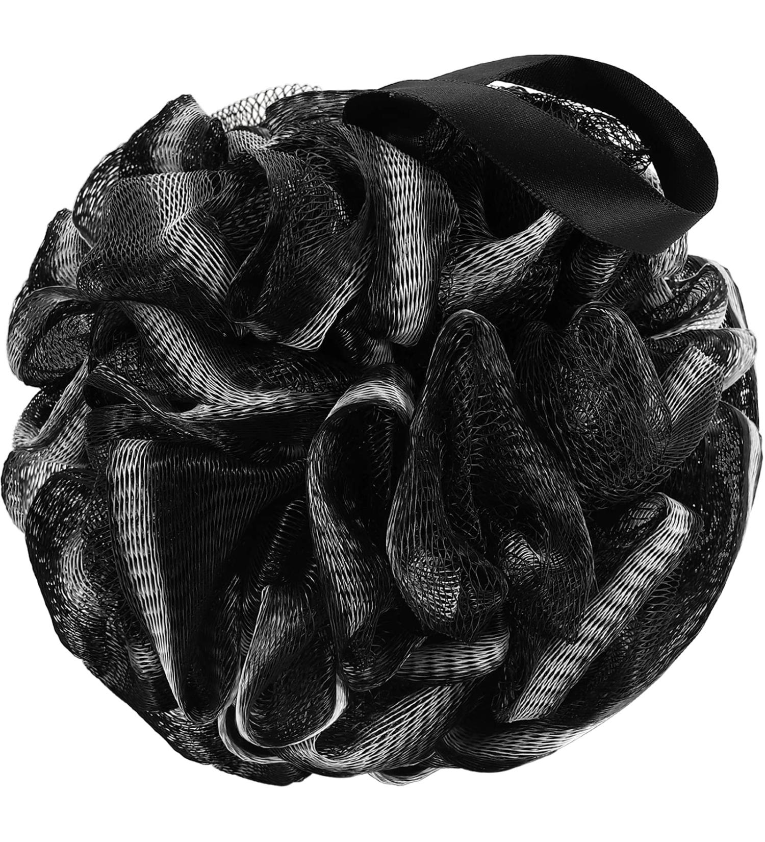 Urbanstrive XL Soft Shower Loofah Sponge for Men and Women - 75g - Black - 1 Pack - Buy Online on GoSupps.com
