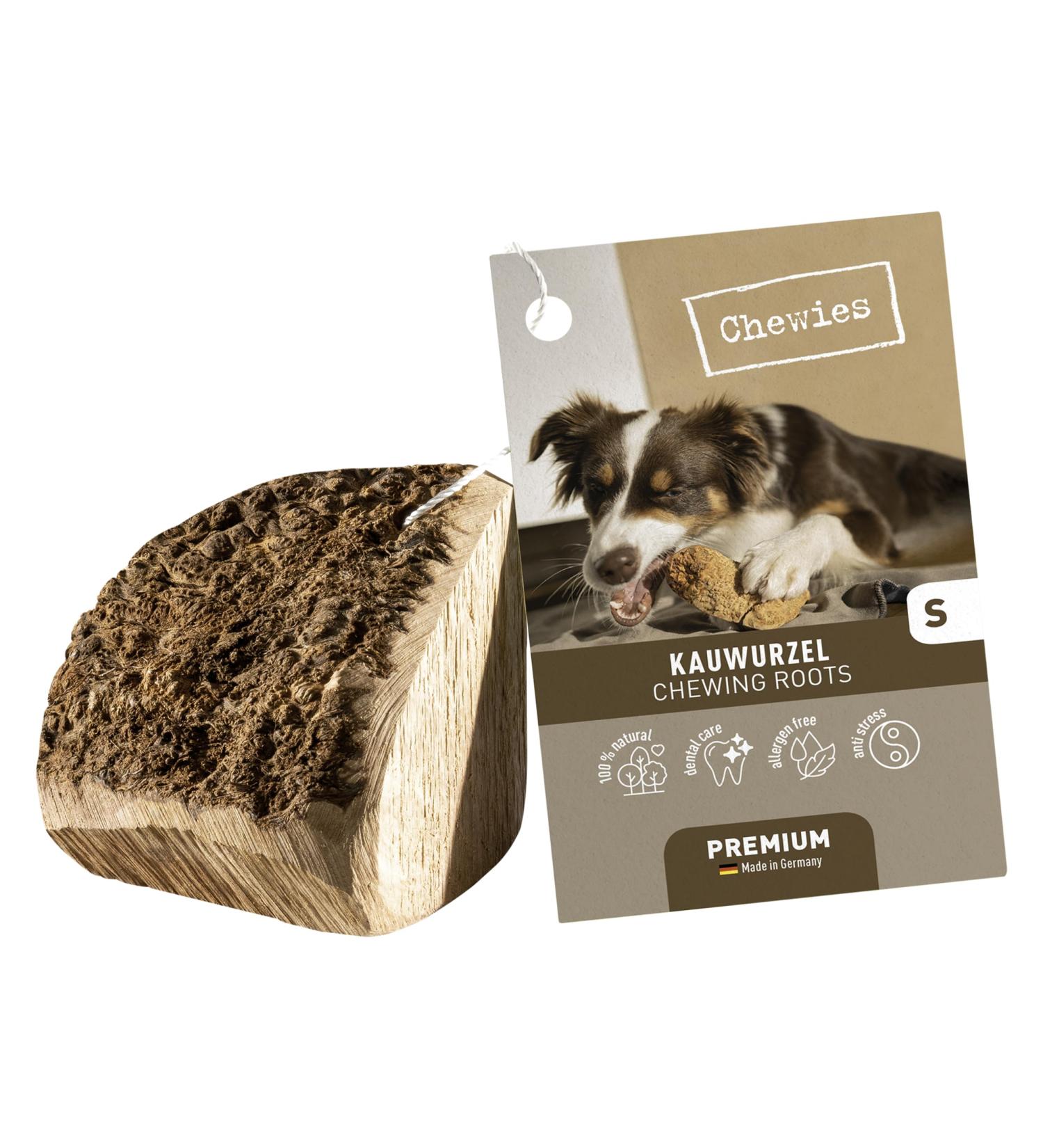 100% Natural Chewies Chewing Root for Dogs - Durable & Safe Dog Toy for Small Dogs (Up to 10kg) | Baumheide Wurzel - S (1 Pack) - Buy Online on GoSupps.com