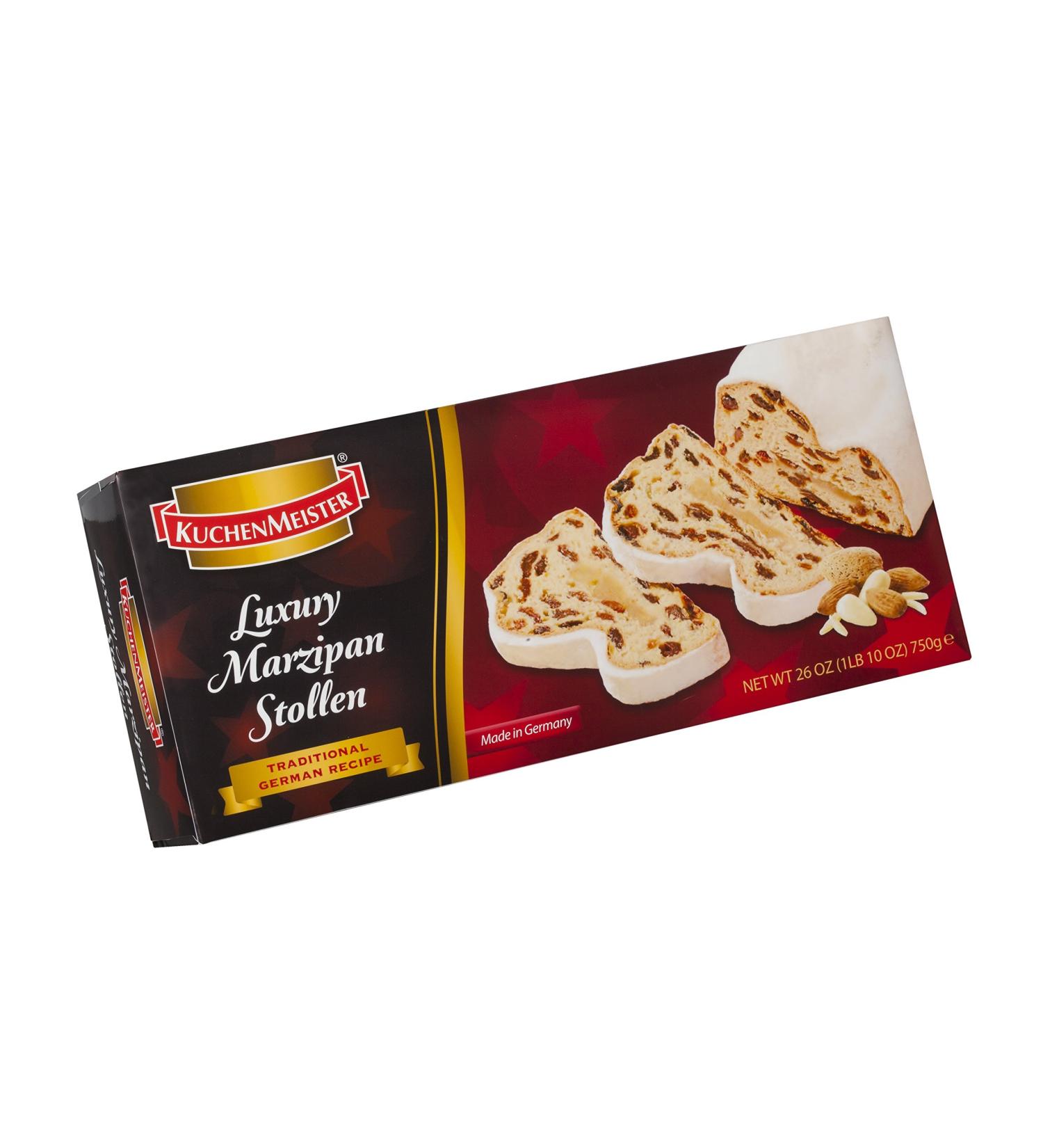 Kuchenmeister Marzipan Stollen Gift Box - 17.5 oz | Authentic German Holiday Cake - Buy Online on GoSupps.com