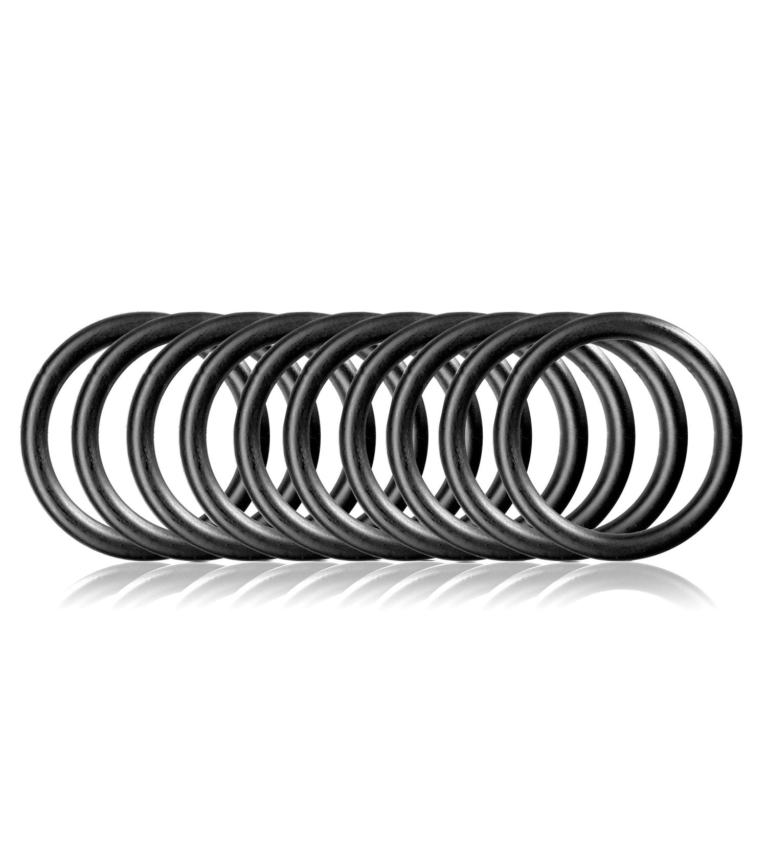 Steel O-Ring Set for DIY Dog Leashes - 10 Non-Rusting Black 25mm Rings | Ideal with Paracord 550 - Buy Online on GoSupps.com