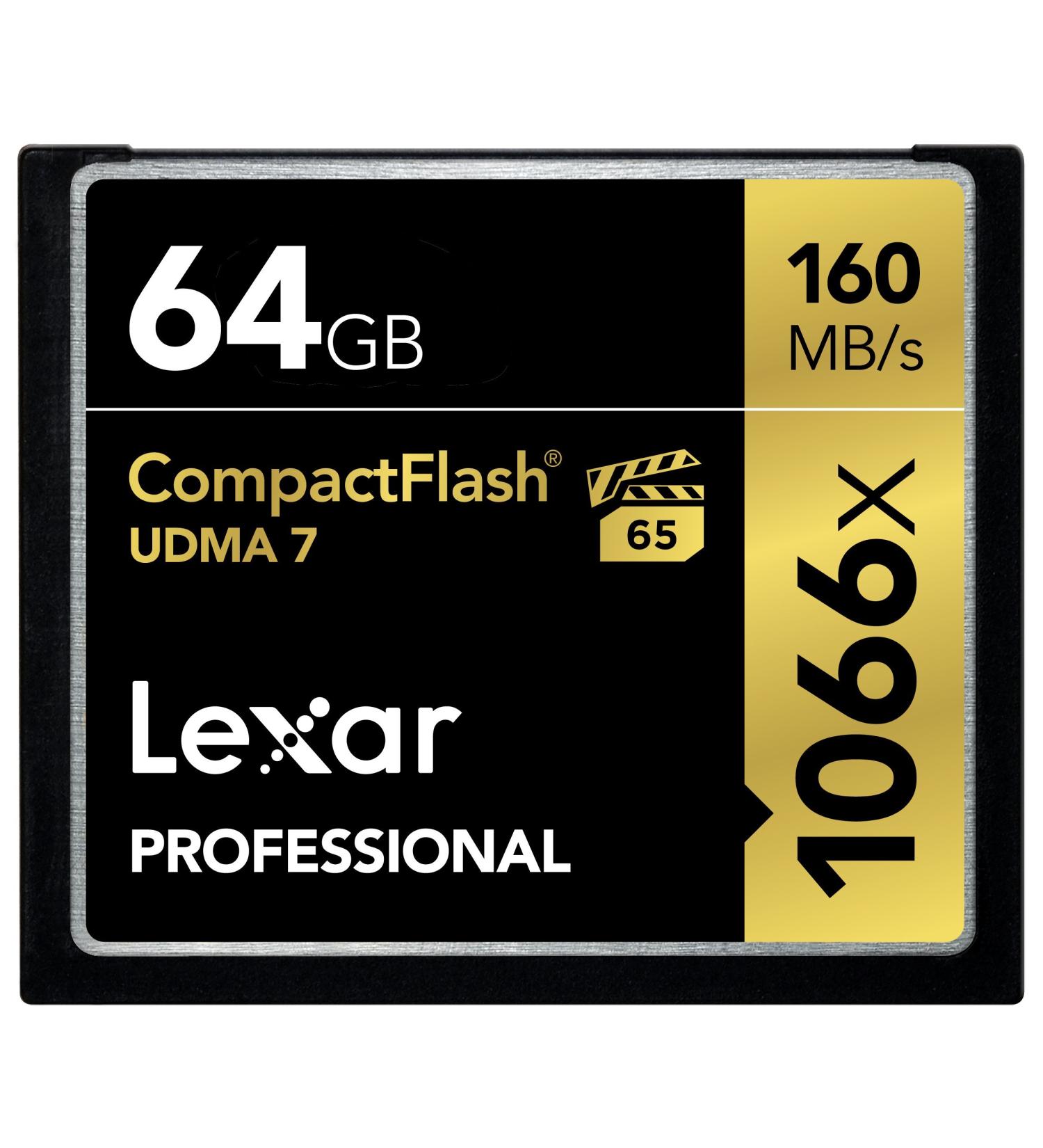 Lexar Professional 1066x 64GB CompactFlash Card - 160MB/s Read Speed - Ideal for Photographers and Videographers - Buy Online on GoSupps.com