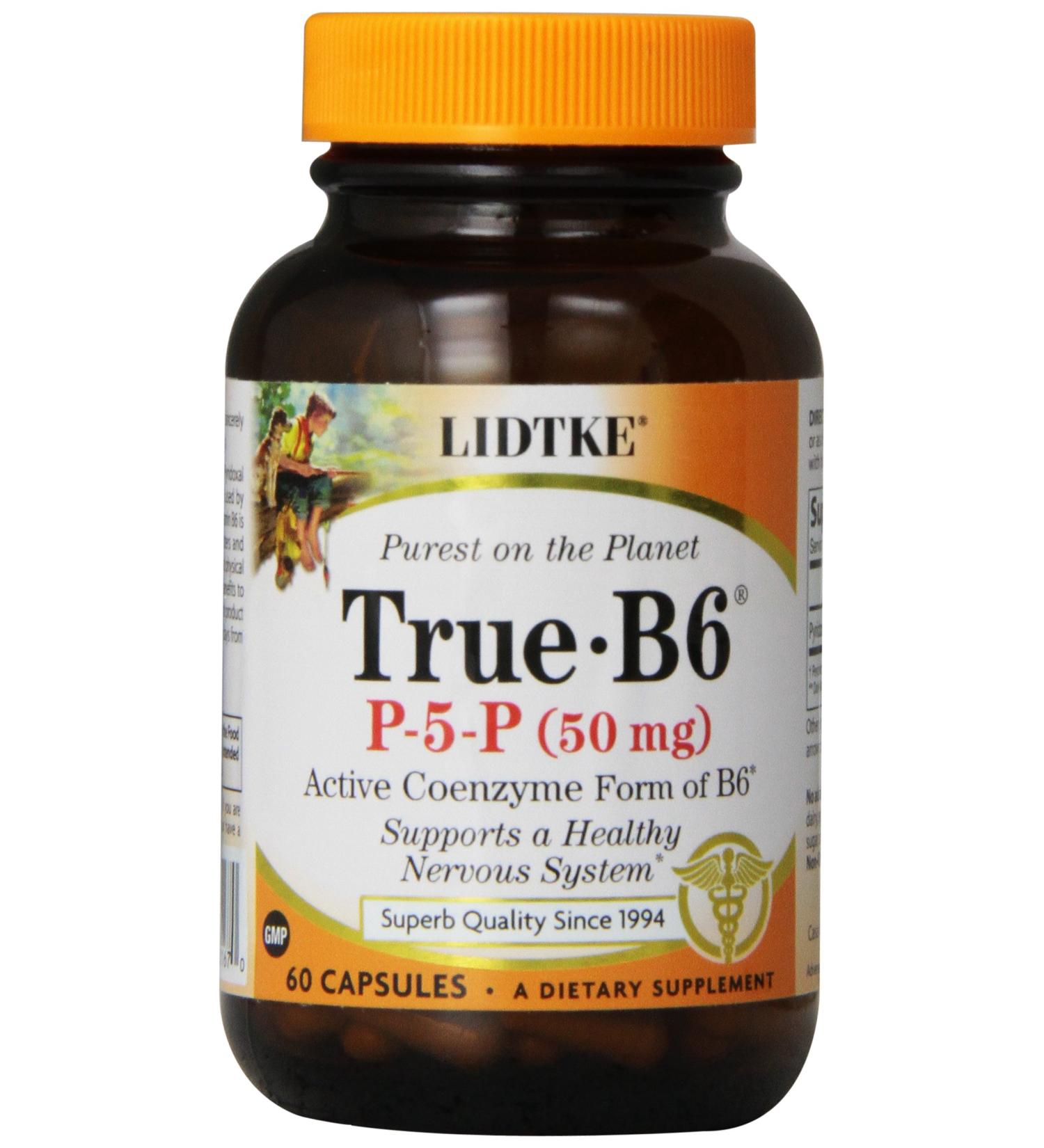 Lidtke Technologies True B6 50mg Capsules - 60 Count - Buy Online on GoSupps.com