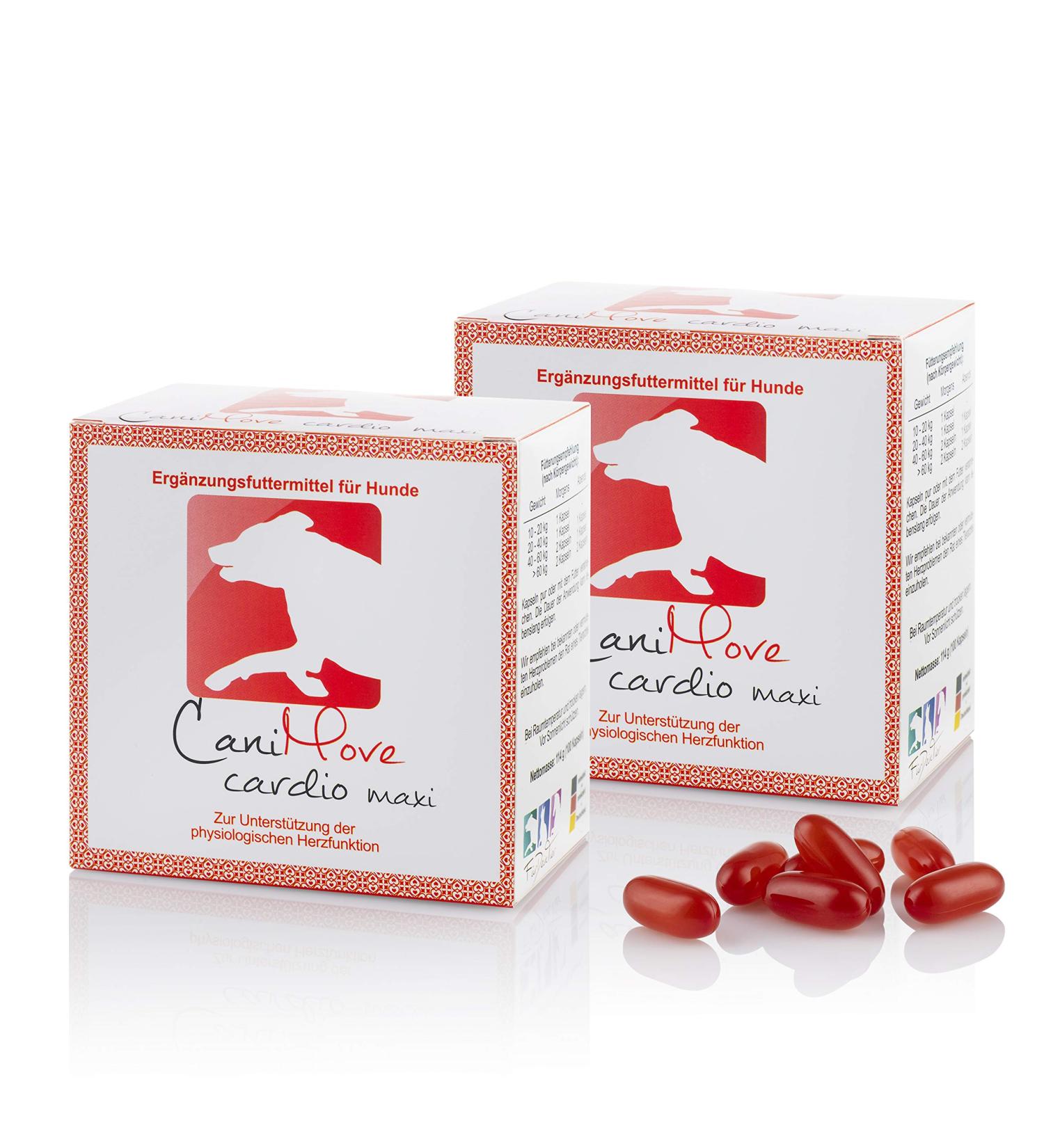 Canimove Doppelpack (200 Capsules) - Veterinary-Approved Support for Heart Function in Large Dog Breeds - Buy Online on GoSupps.com