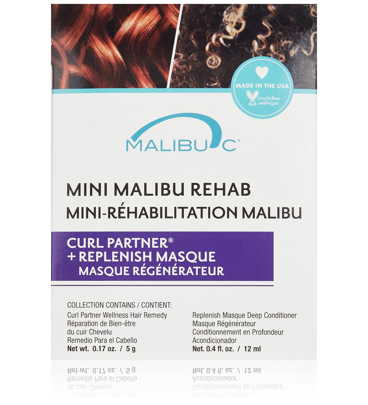 Malibu C Curl Partner Mini-Rehab - 1 ct. | Deep Conditioning Treatment - Buy Online on GoSupps.com