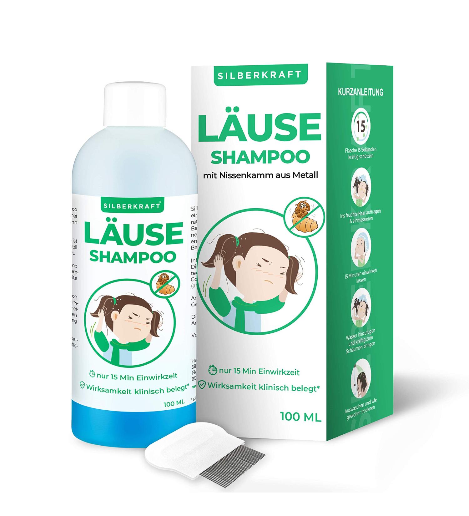 Silver Power Lice Shampoo 100ml Effective 2-Phase Treatment for Head Lice & Nits Gentle on Scalp Safe for Kids 1+ | 1 Pack - Buy Online on GoSupps.com