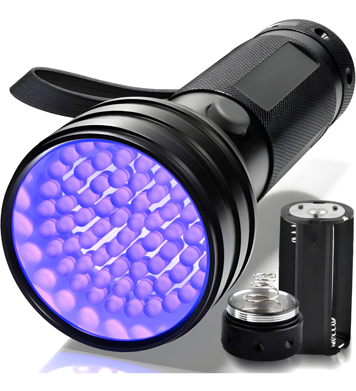 Retoo UV Black Light Flashlight | Spot Dried Stains & Detect Fake Currency | Ideal for Pets & Home Use - Buy Online on GoSupps.com