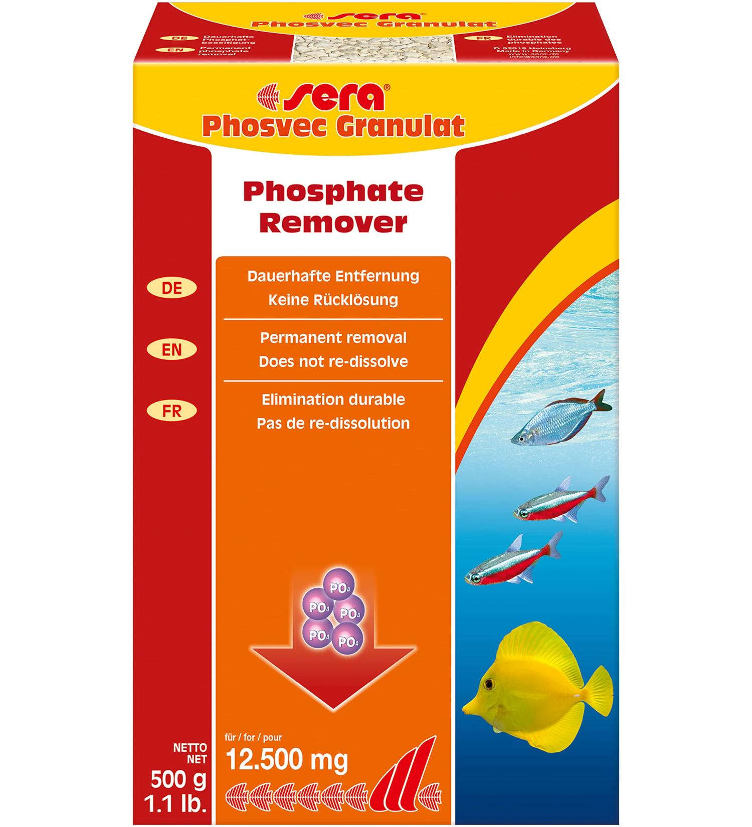 sera phosvec granules 500 g - permanent phosphate removal 500 g single