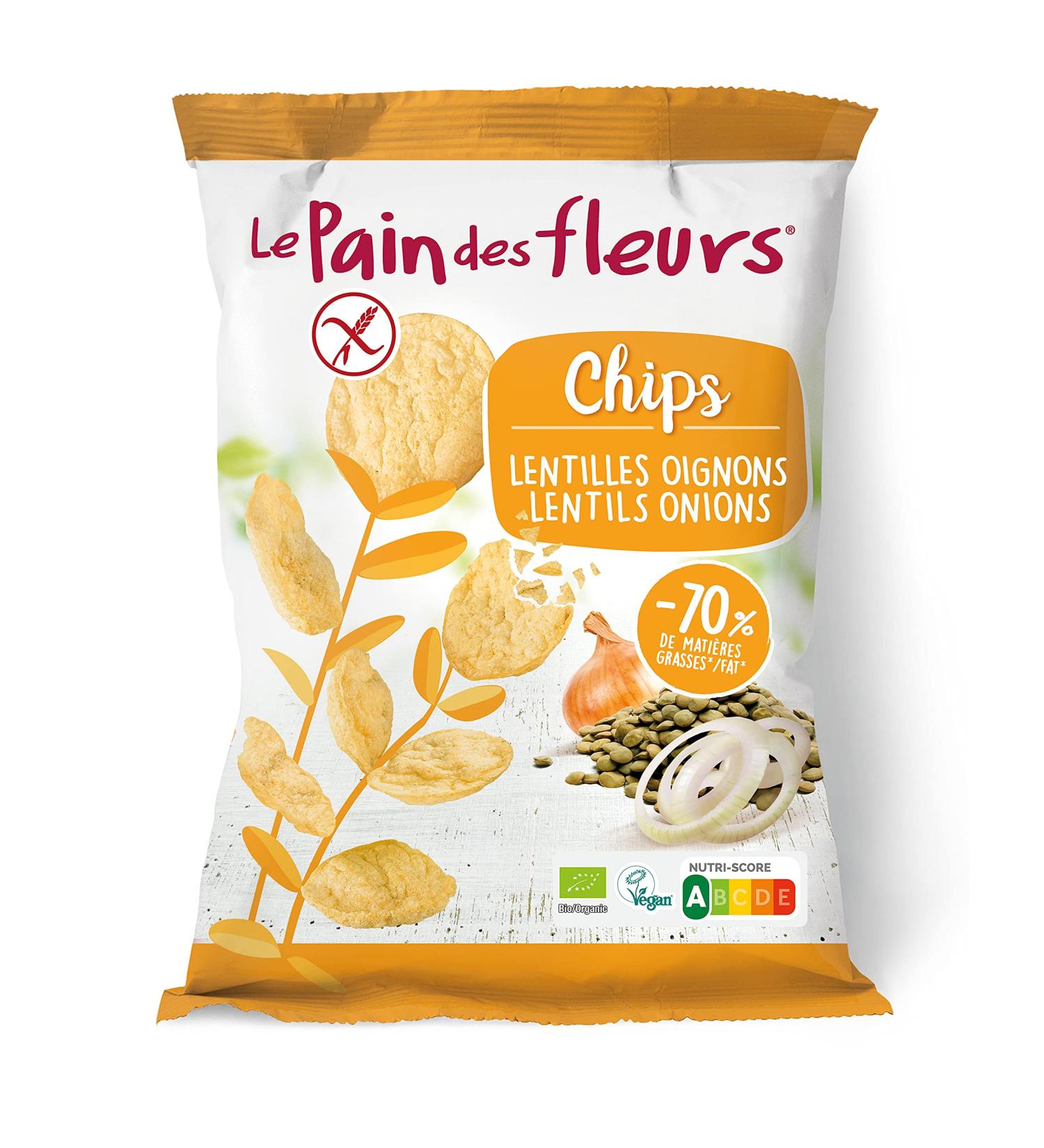 Onion Lentil Crisps -70% organic and vegan fat - Buy Online on GoSupps.com