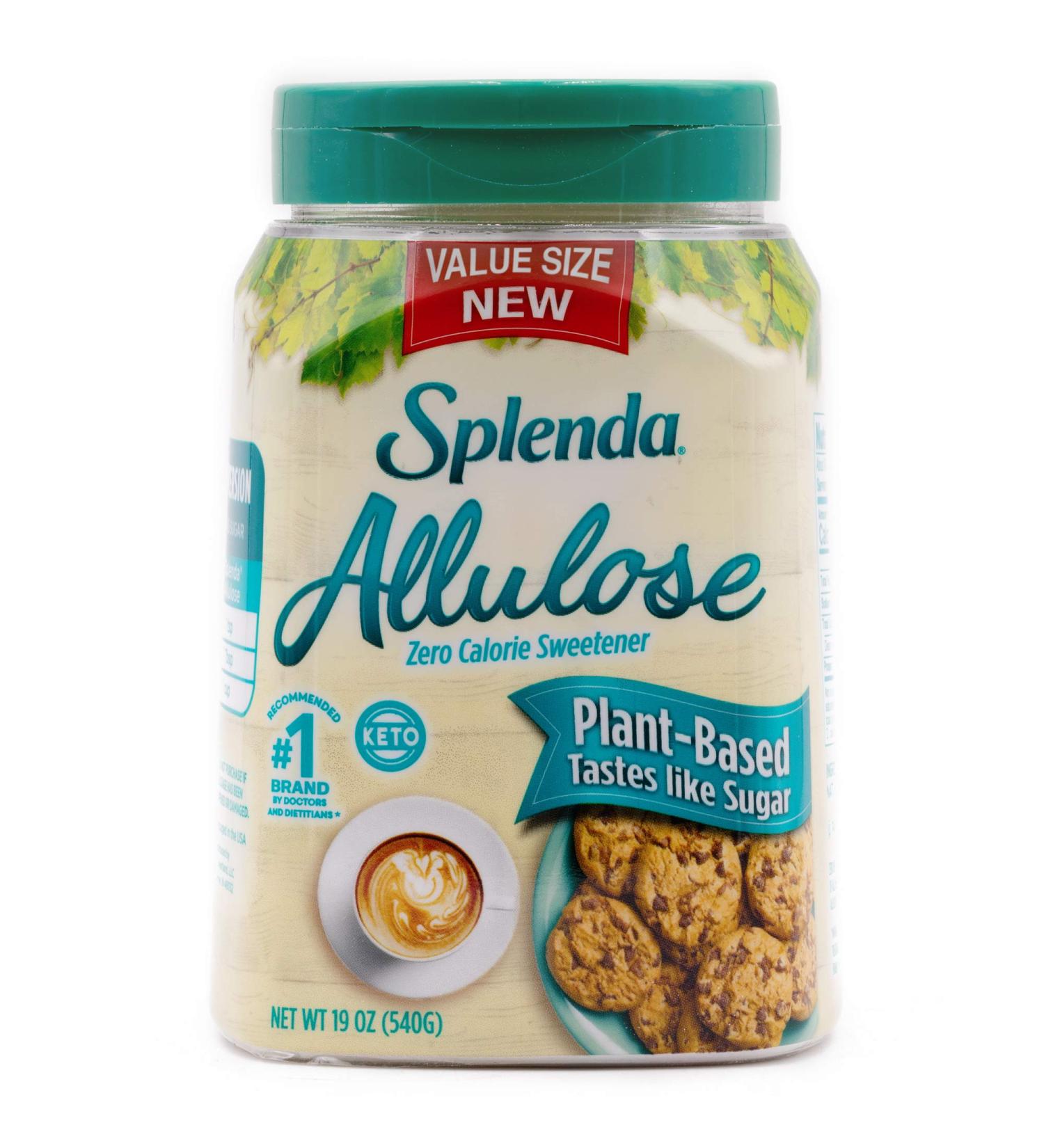 SPLENDA ALLULOSE 19oz Plant-Based Zero Calorie Sweetener for Baking & Beverages - Buy Online on GoSupps.com