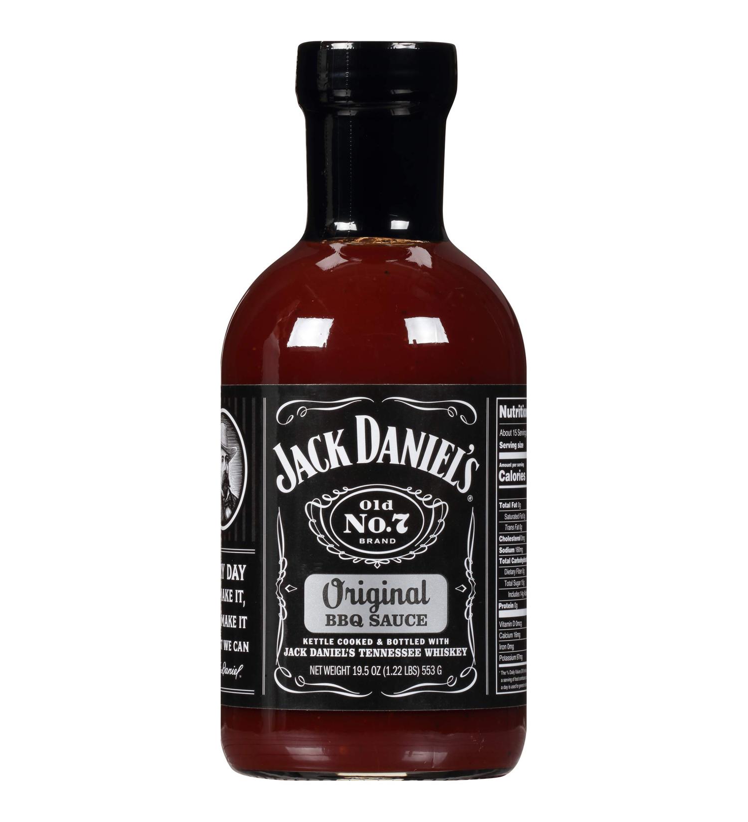 Jack Daniel's Old No. 7 Original BBQ Sauce 19.5 oz - Preservative Free and Authentic Small Batch Jack Daniels BBQ Sauce - Buy Online on GoSupps.com