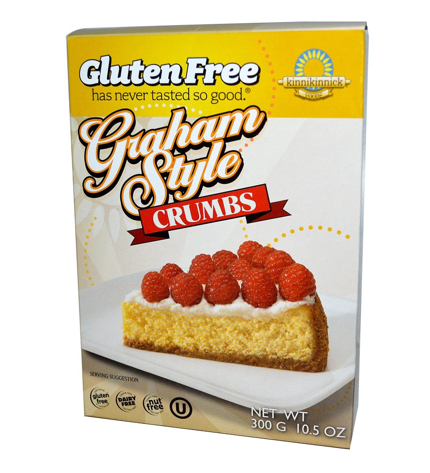 Kinnikinnick Foods, Graham Style Crumbs, 10.5 oz (300 g) Kinnikinnick Foods, Graham Style Crumbs, 10.5 oz (300 g) - 2pcs