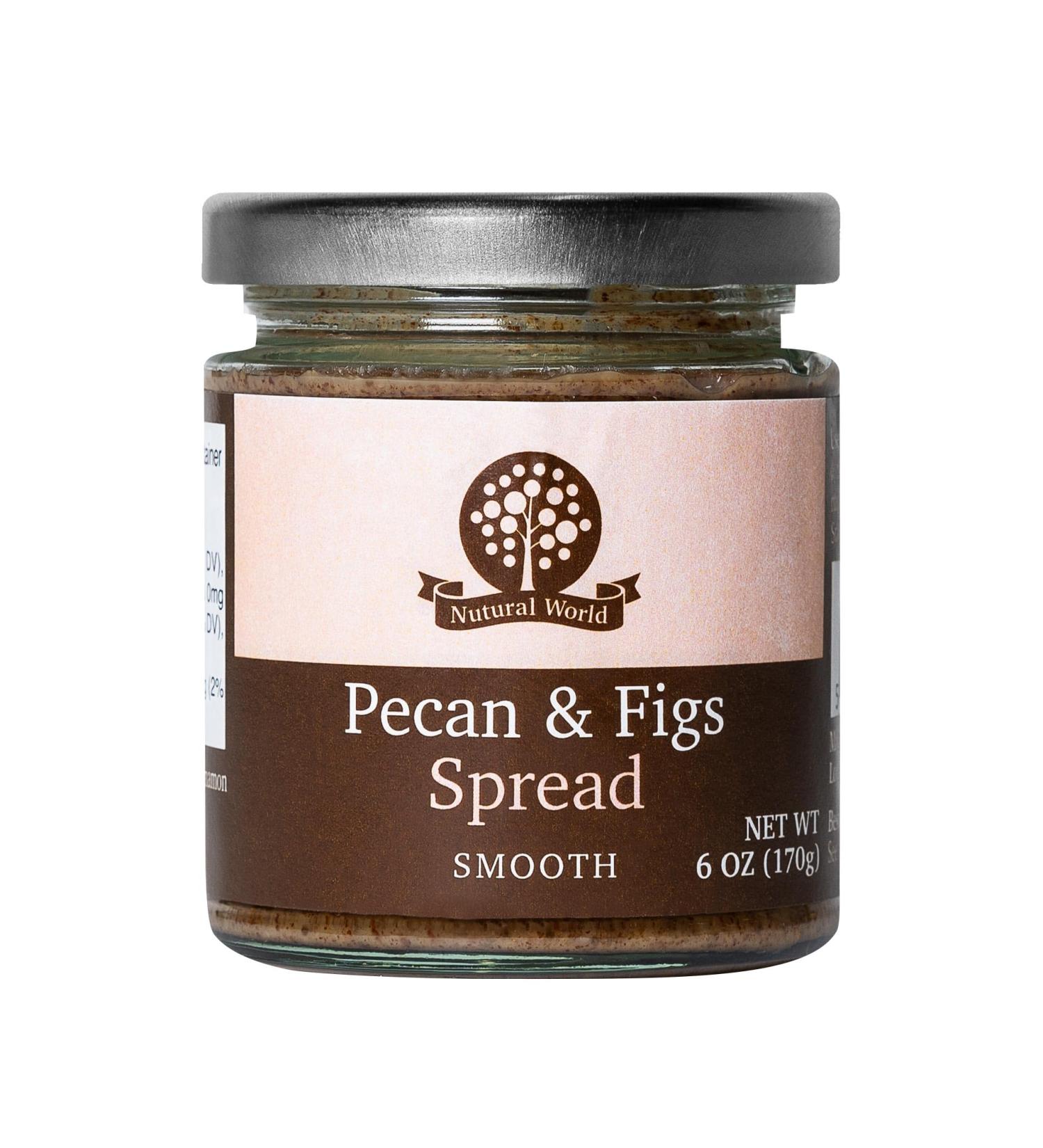 Nutural World - Smooth Pecan and Figs Spread (170g) - Buy Online on GoSupps.com
