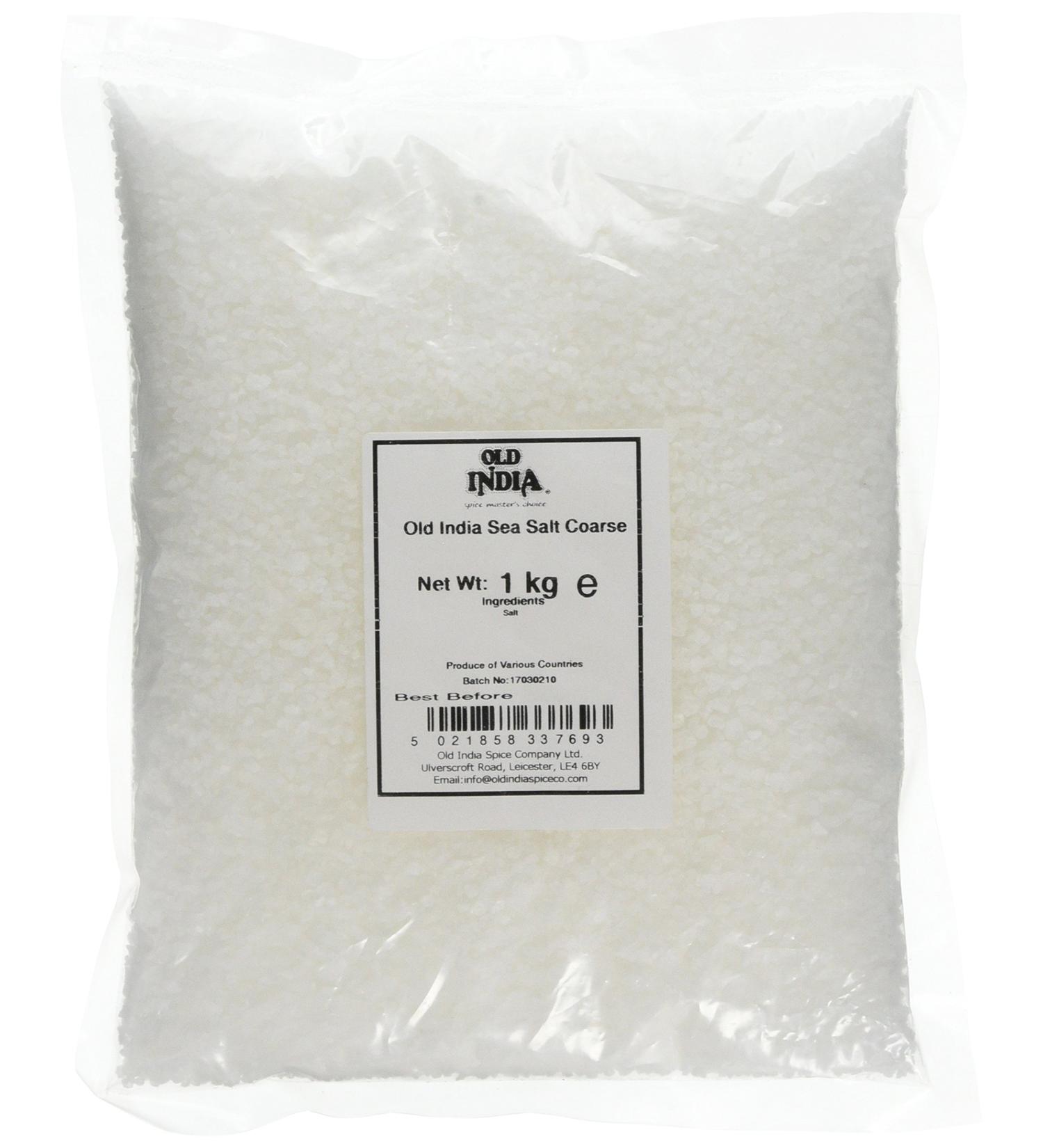 Old India Sea Salt Coarse 1 Kg - Natural & Unrefined Salt - Pack of 1 - Buy Online on GoSupps.com