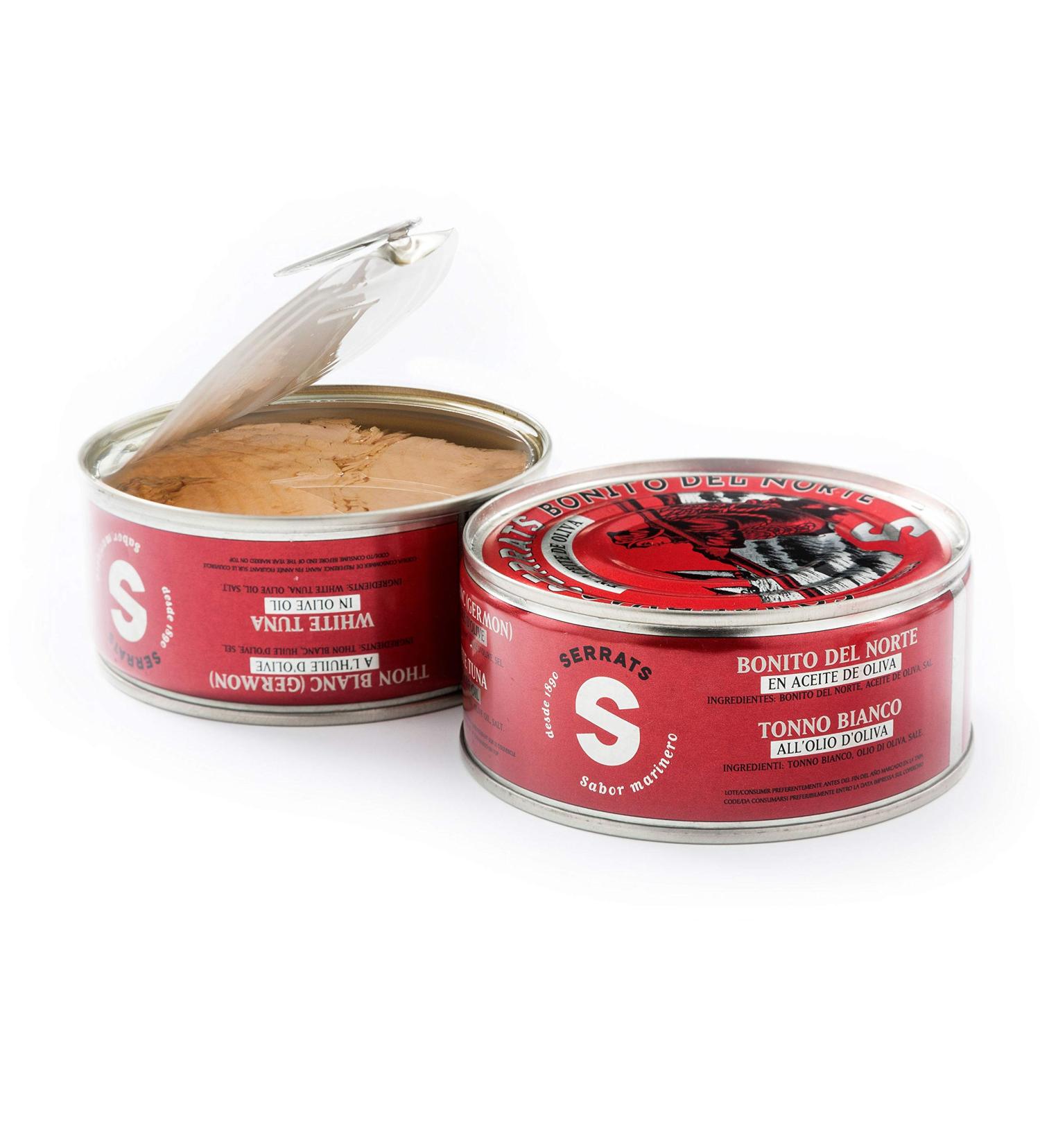 SERRATS 24 Stuks Bonito from the North of the Cantabrian Sea in Olijfolie 260g - Buy Online on GoSupps.com