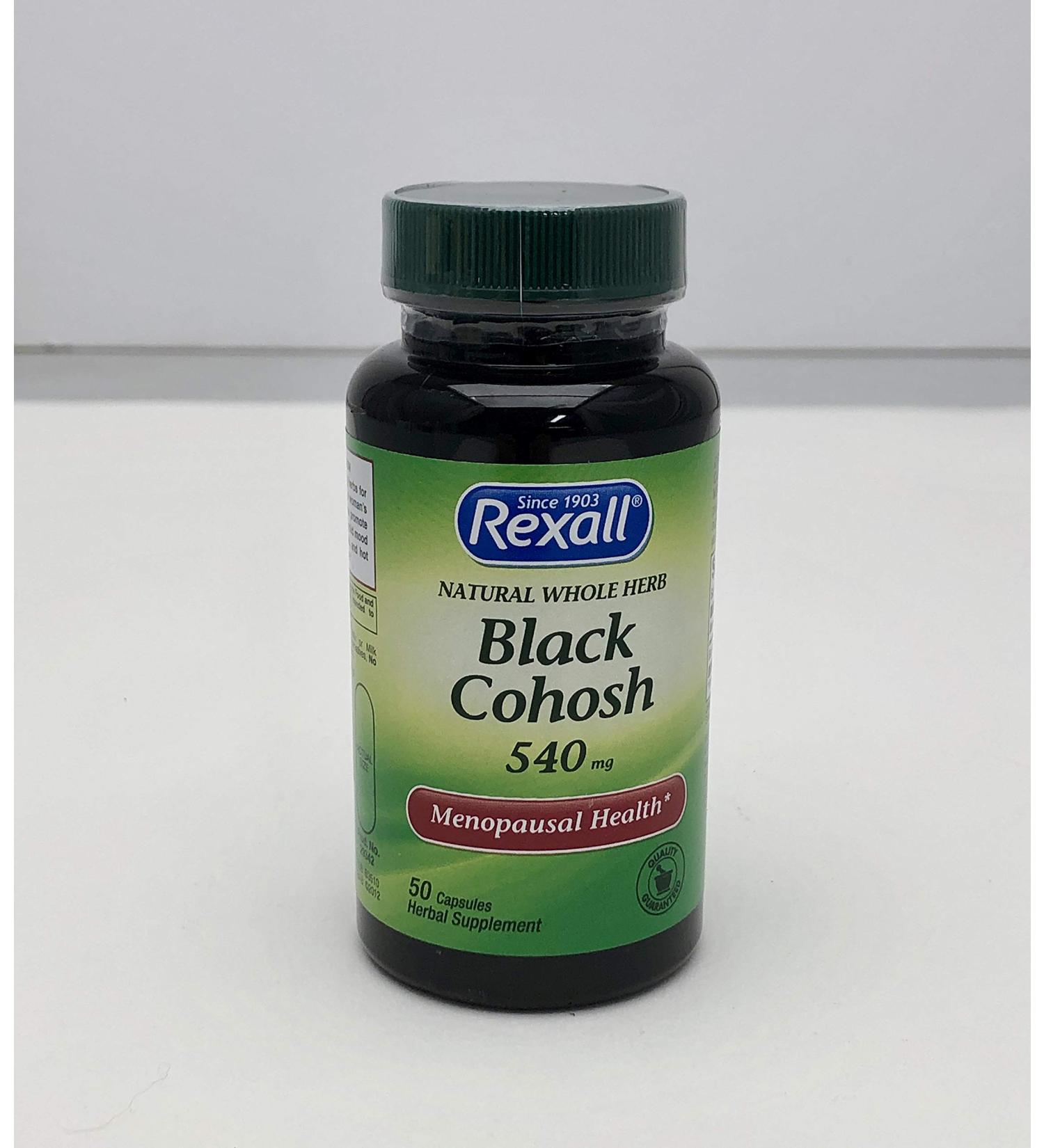 Rexall Black Cohosh 540mg - 50 Ct | Menopause Support Supplement - Buy Online on GoSupps.com