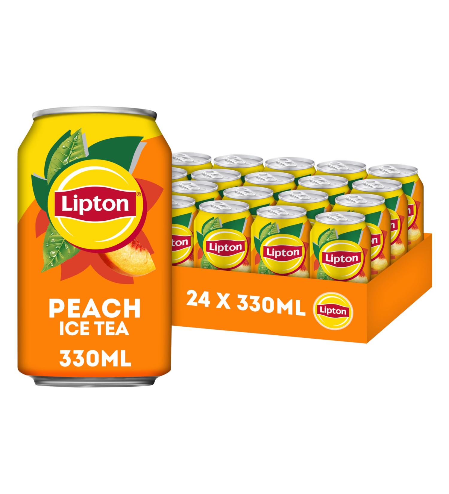 Boisson gazeuse Lipton Ice Tea Peach Blik 330 ml | 24 pi ces - Buy Online on GoSupps.com