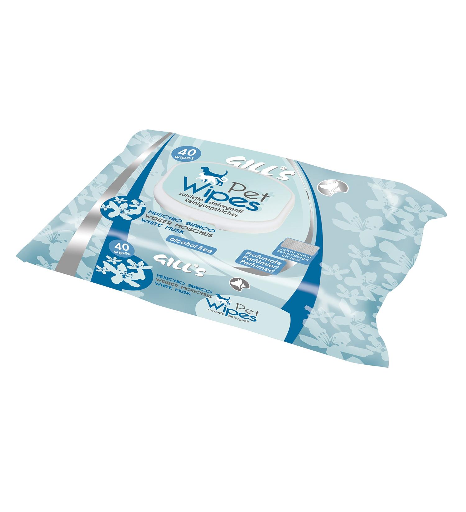 Croci Gill's White Musk Cleaning Wipes 40 pieces