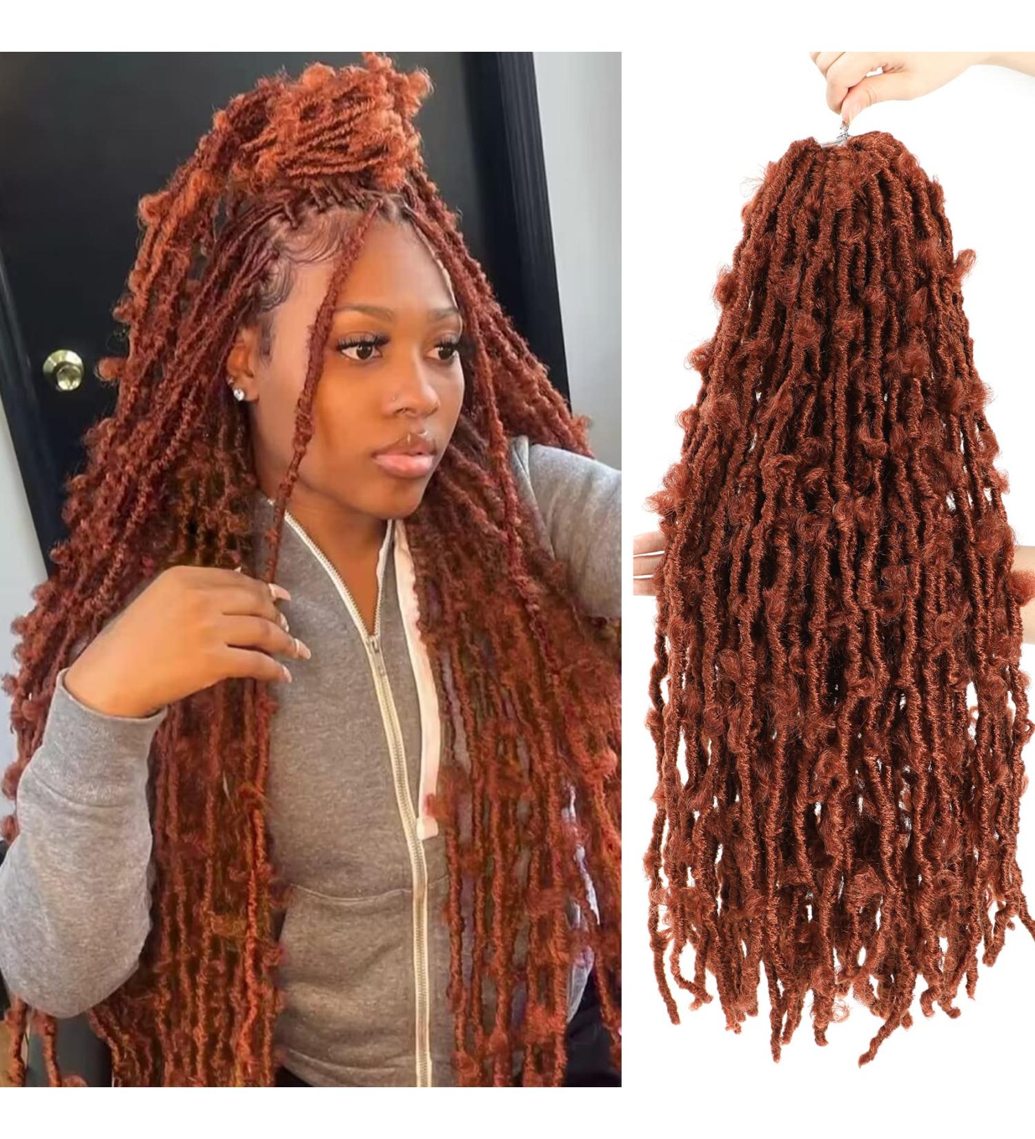 24 inch Butterfly Locs Crochet Hair 6 Pack - Long Faux Locs Crochet Braids for Black Women - Pre-looped Synthetic Hair Extensions - Buy Online on GoSupps.com