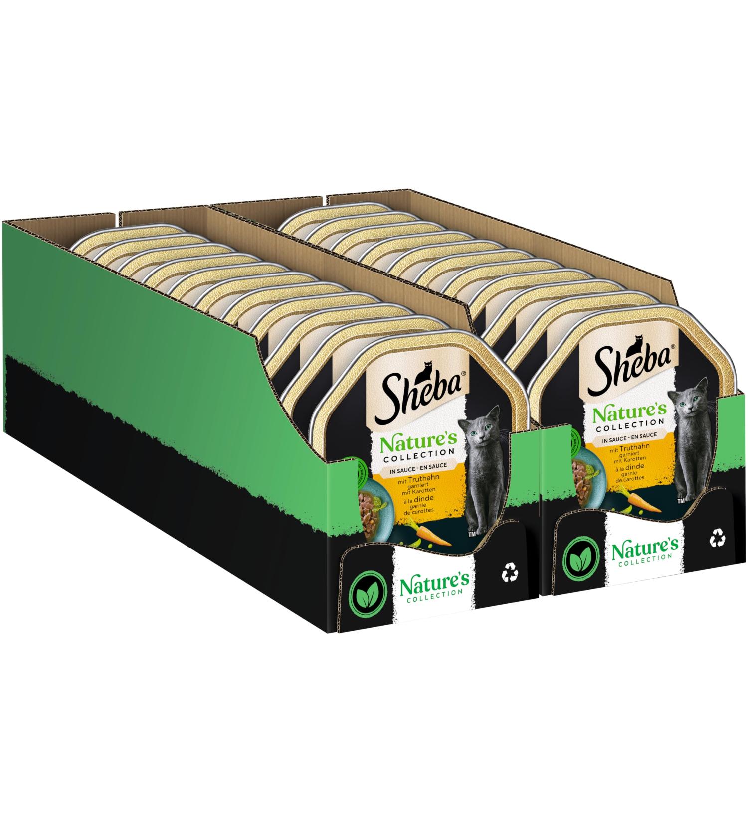 Sheba Nature's Collection Wet Cat Food in Sauce - Turkey 22 x 85g - Finest Quality for Your Cat - Buy Online on GoSupps.com