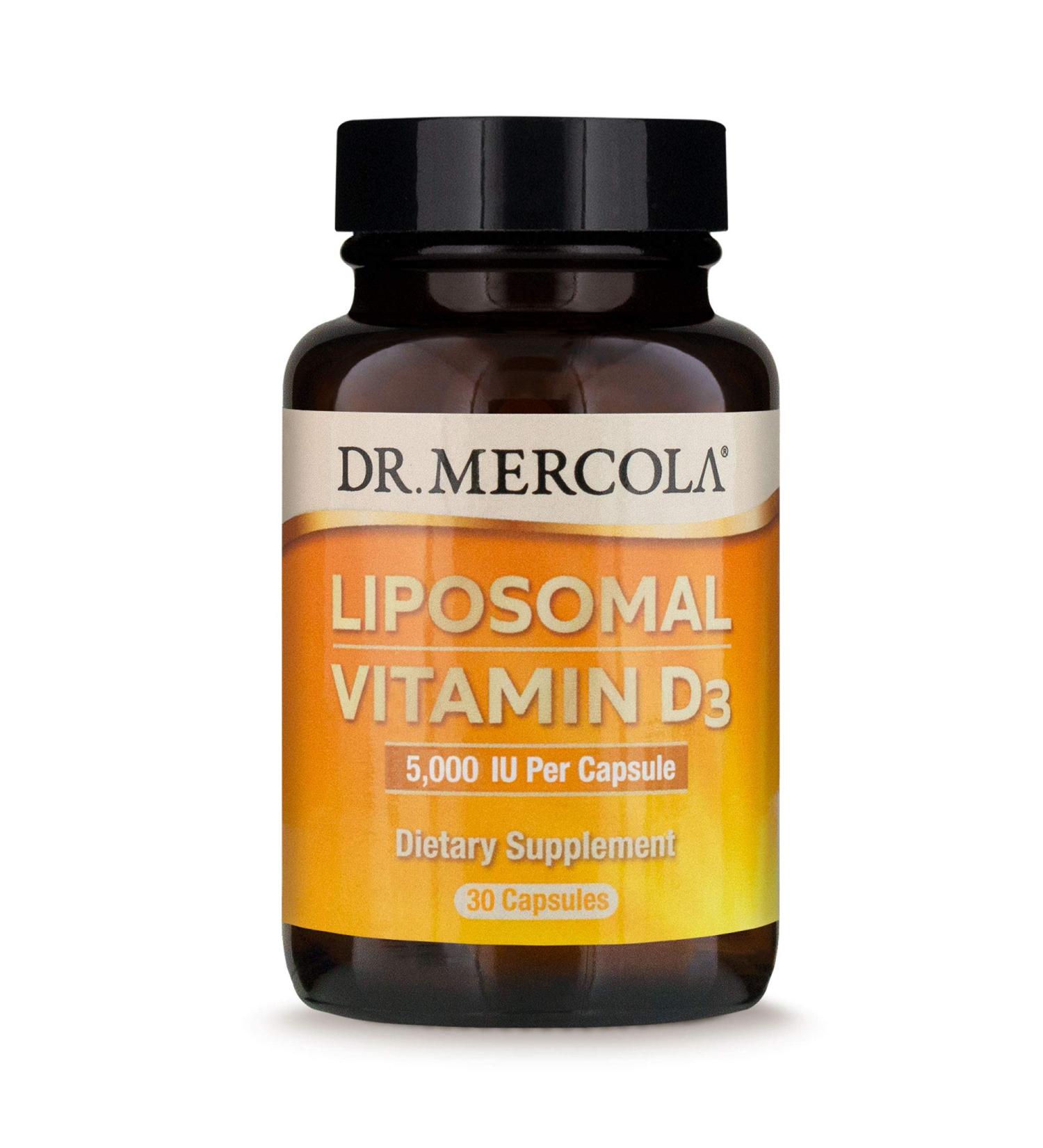 Shop Dr. Mercola Liposomal Vitamin D3 5000 IU - 30 Capsules for Optimal Health - Buy Online on GoSupps.com