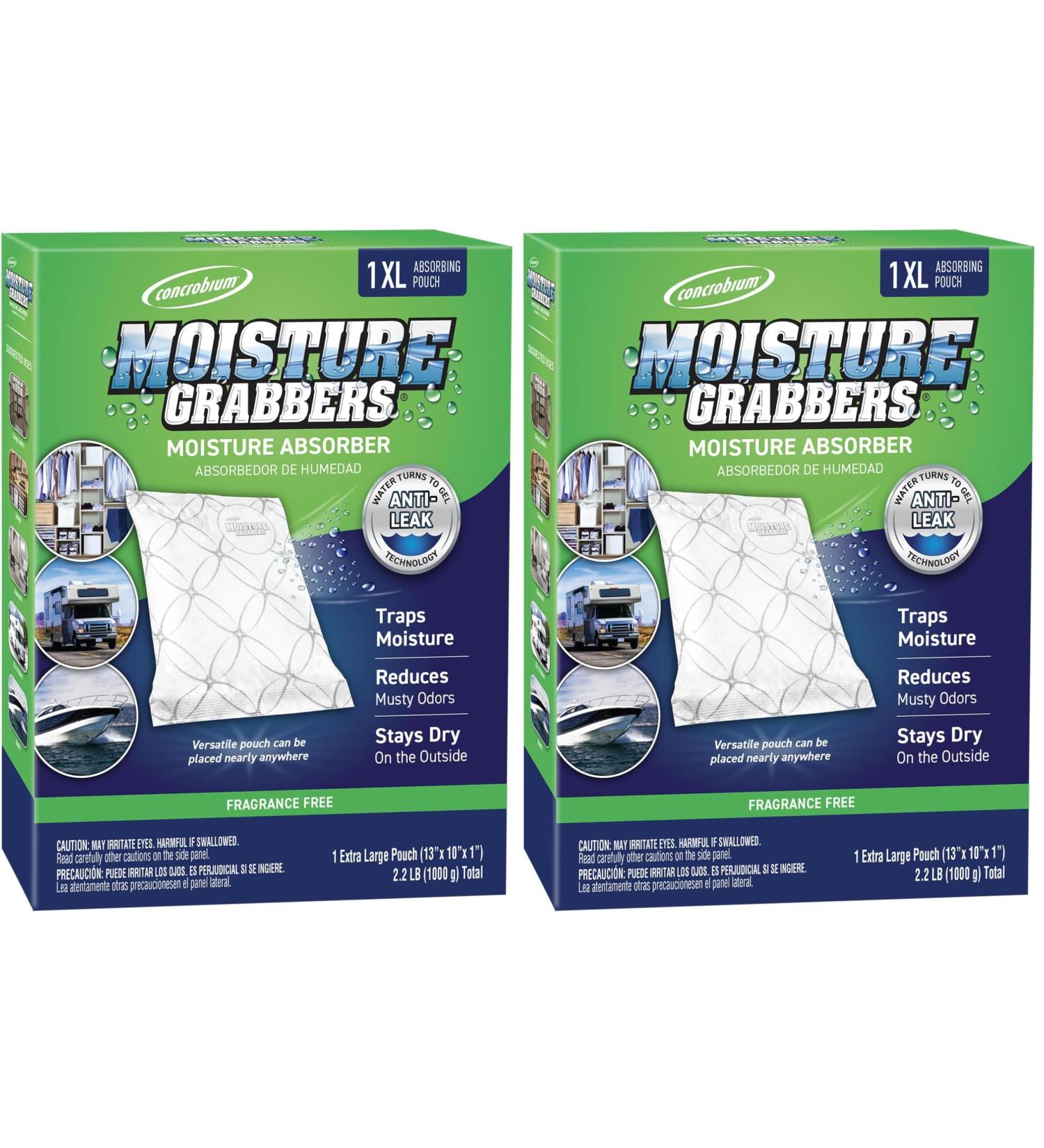 Concrobium Moisture Grabber XL 35.3 oz (7651353) (Pack of 2) 2.2 Pound (Pack of 2)