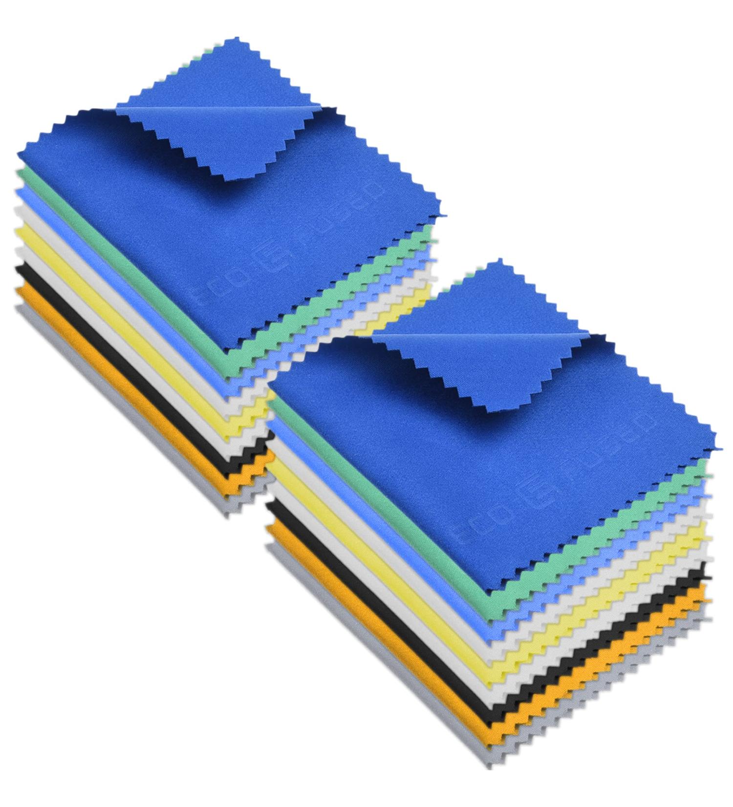 18 Pack 5.5x3 Inch Microfiber Cleaning Cloth for Glasses, Camera Lens, Phones - Lens Cleaning Wipes - Buy Online on GoSupps.com