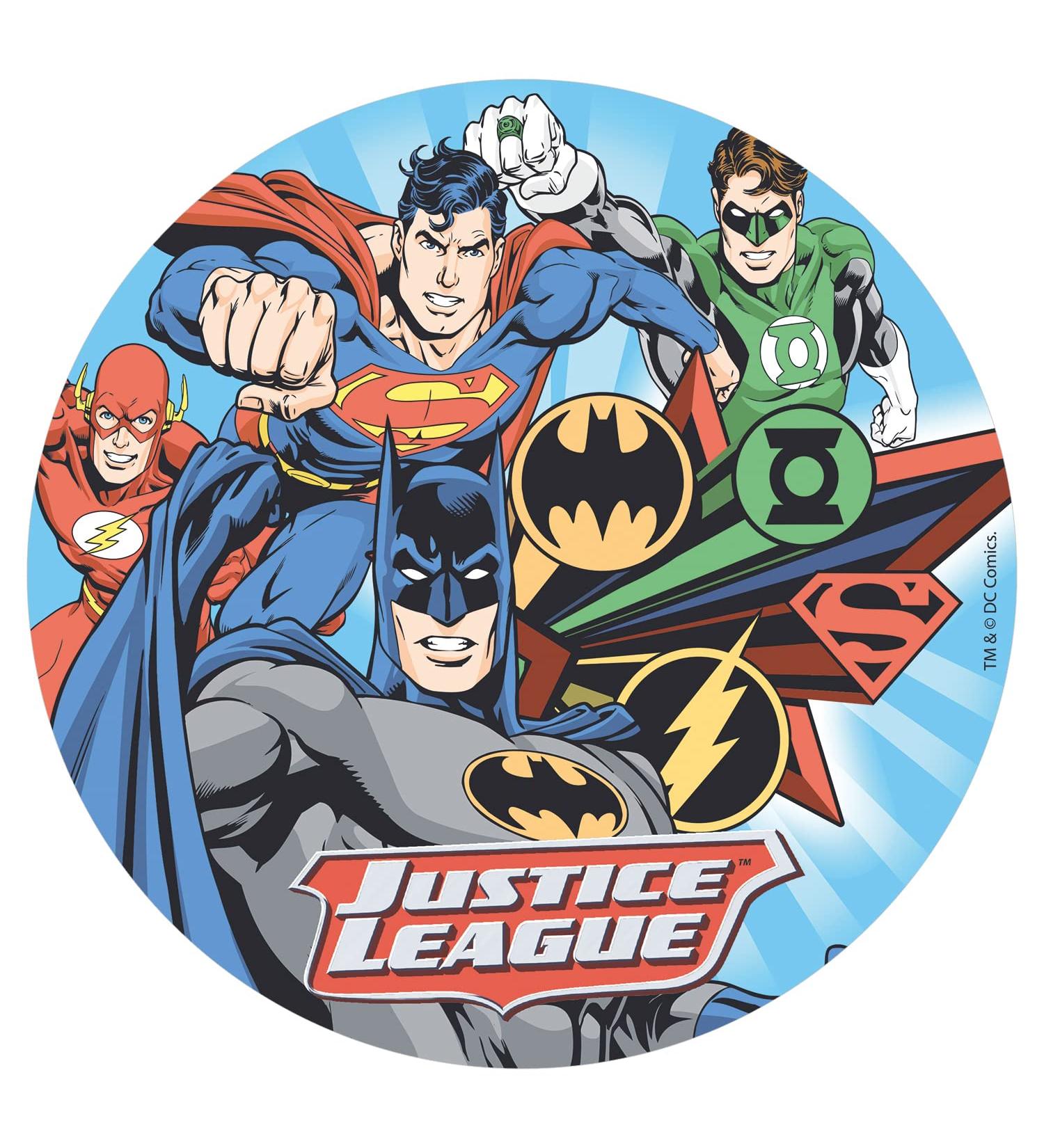 Buy Dekora 160137 DC Justice League Cake Topper - Edible Rice Paper - 20cm | International Shipping Available - Buy Online on GoSupps.com