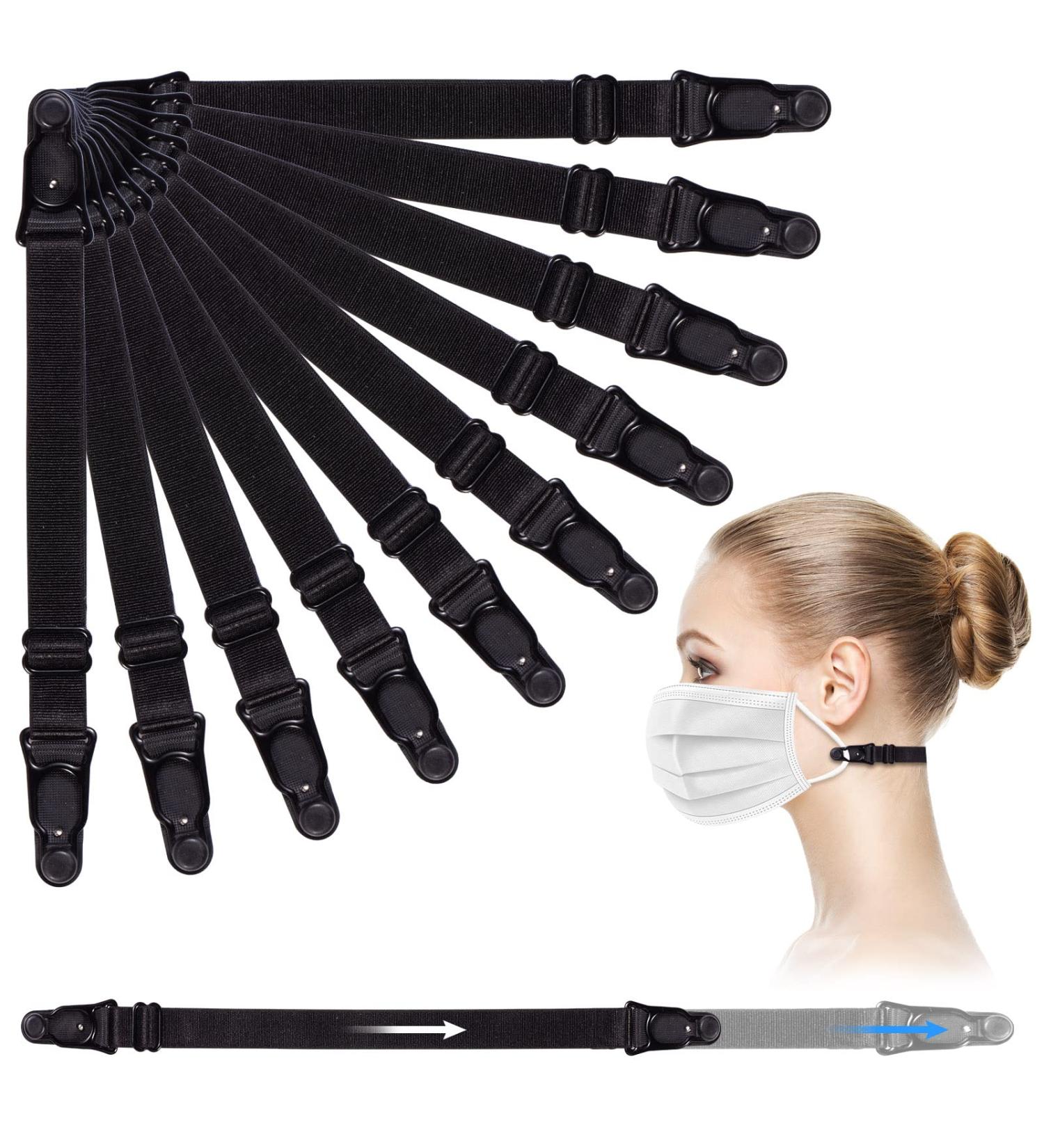 Mask extender strap ear savers for face masks mask extender mask strap mask straps for back of head mask ear saver mask holders to protect ears (one size 8) - Buy Online on GoSupps.com